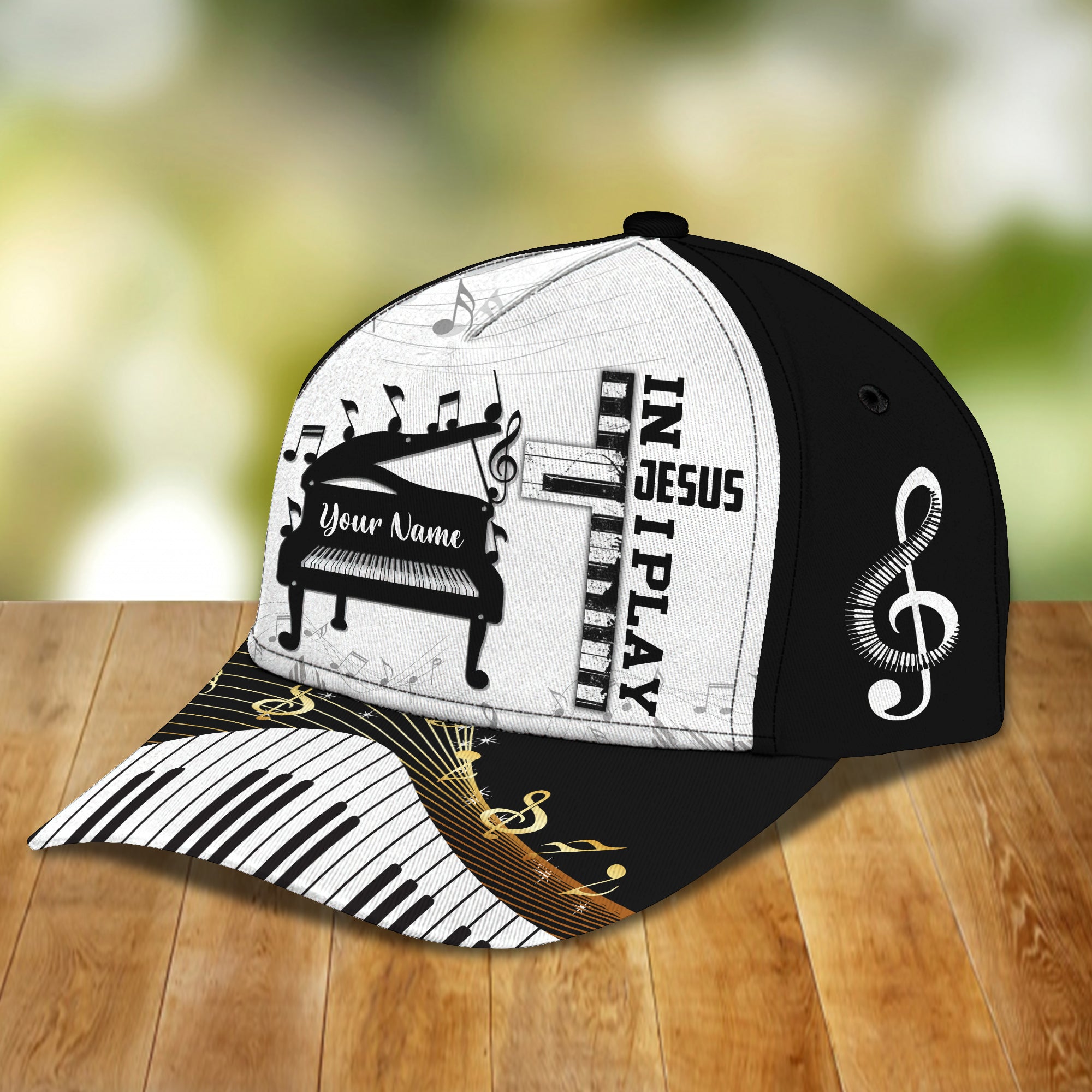 Piano 2 - Personalized Name Cap - 415