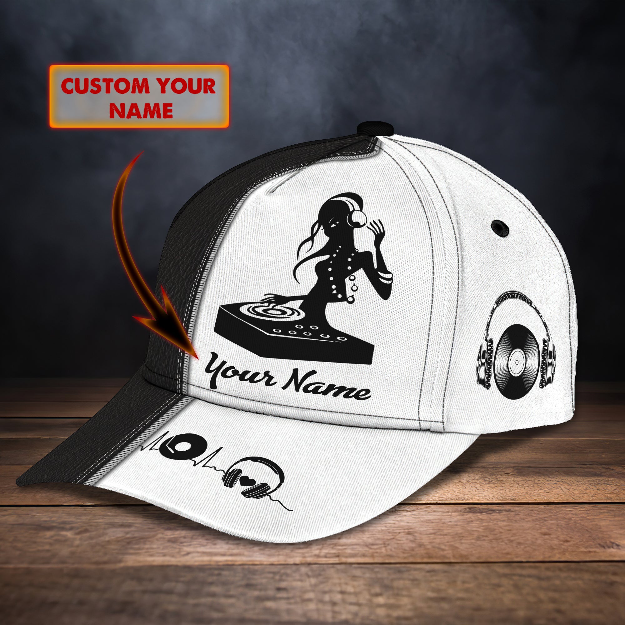 Dj Controller Graduation Cap DJ Girl - Personalized Name Cap 36 – Trends Personalized