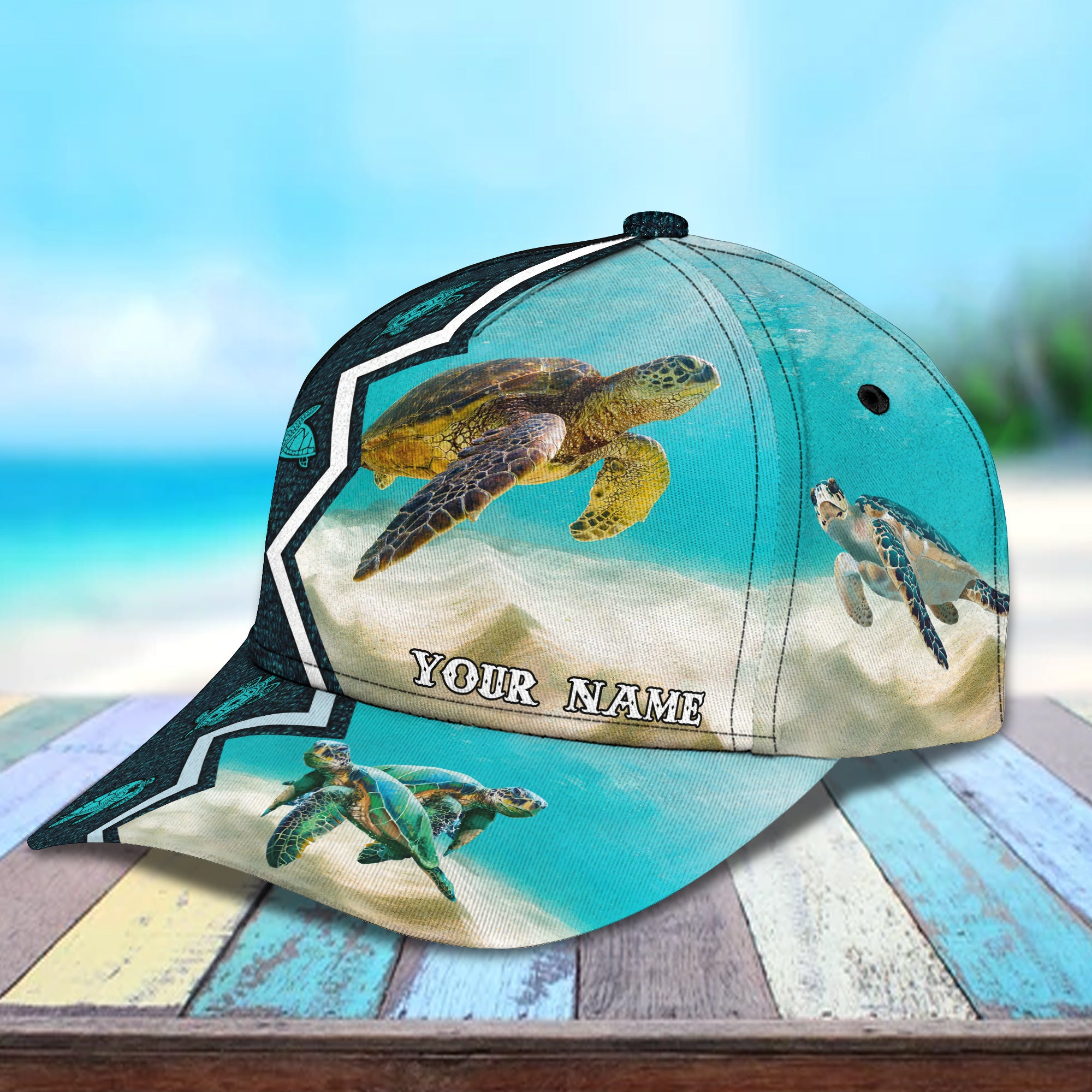 Turtle 01 - Personalized Name Cap - Pth98