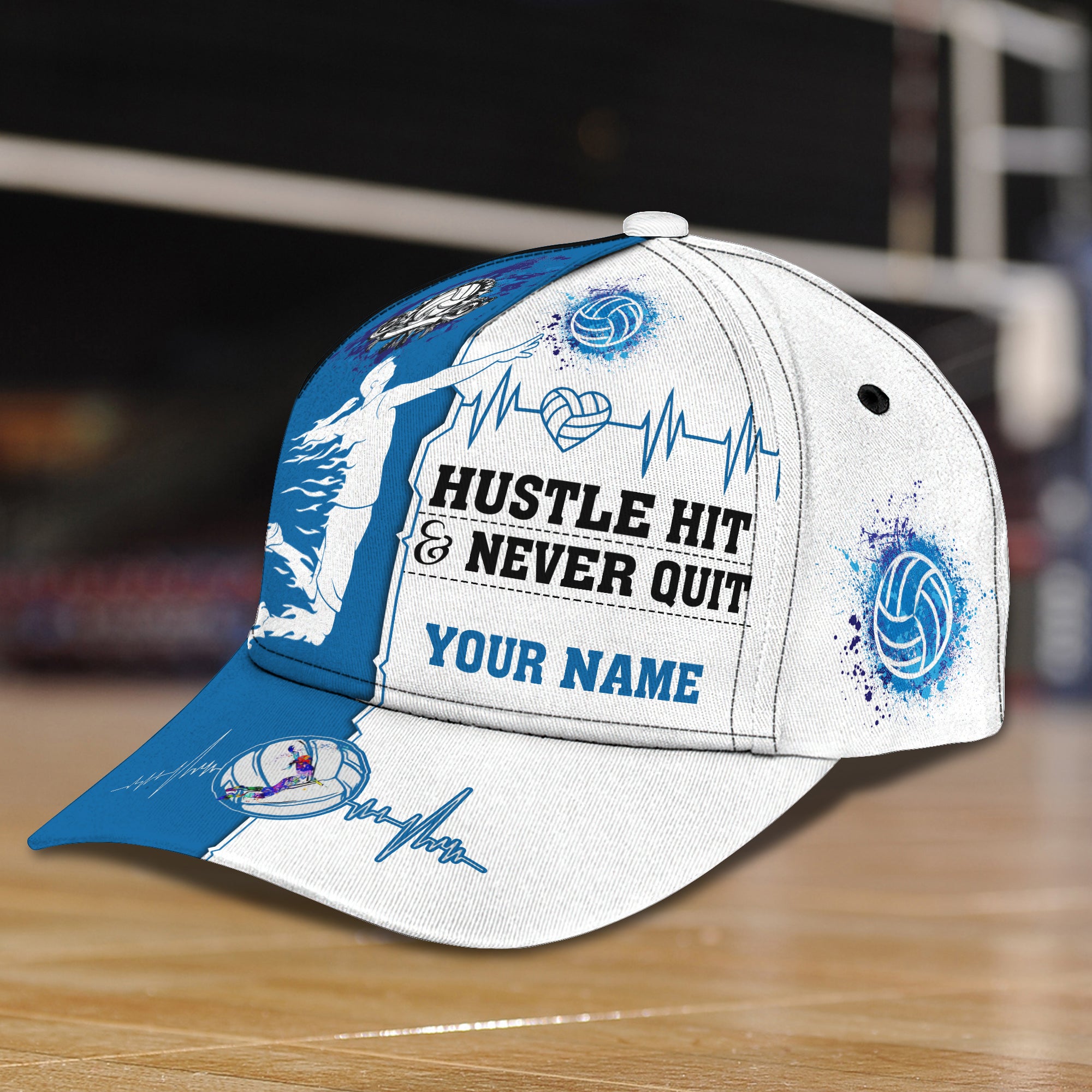 Volleyball Hd98- Personalized Name Cap -Loop- Hd98 84