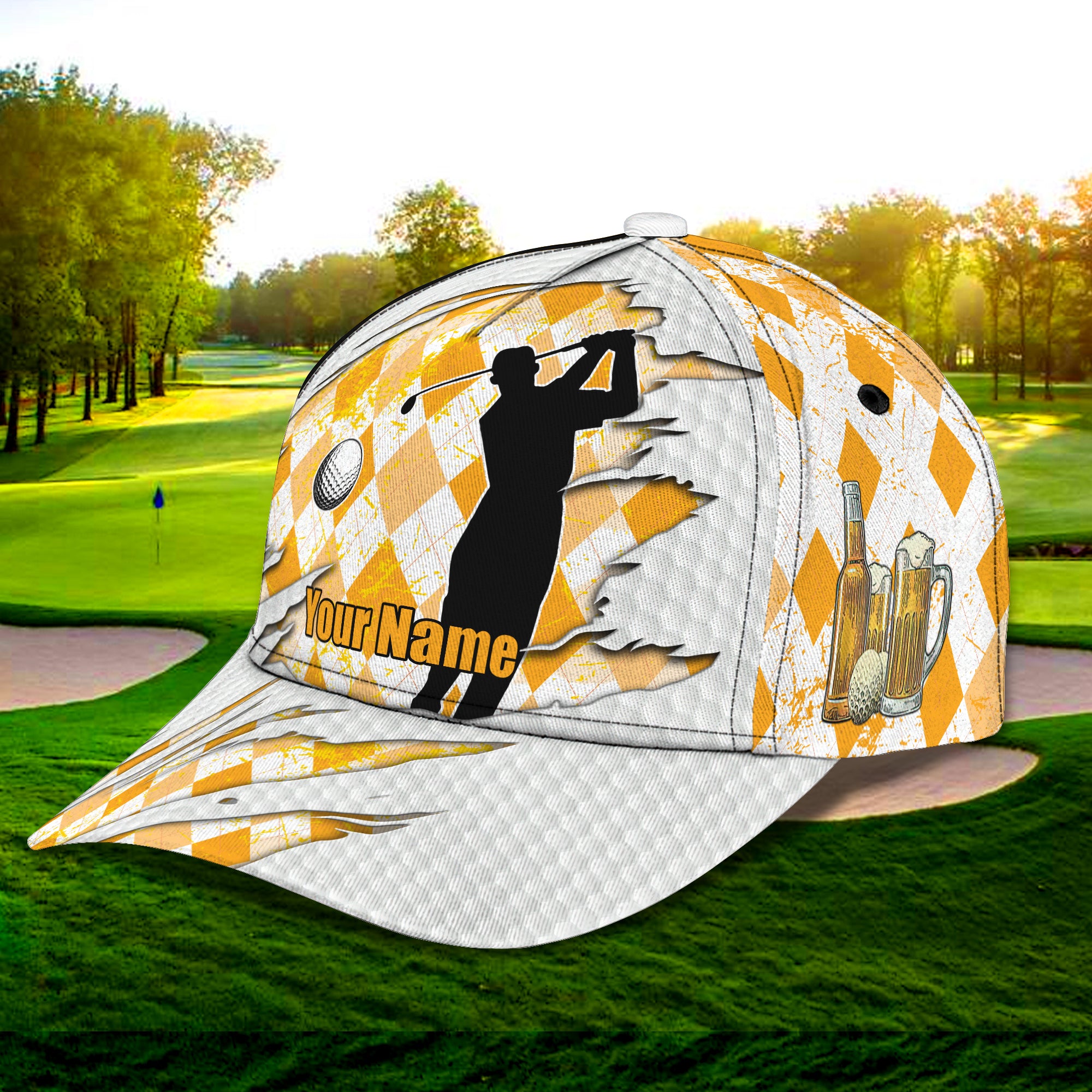 Golf 03 - Personalized Name Cap - 16hb