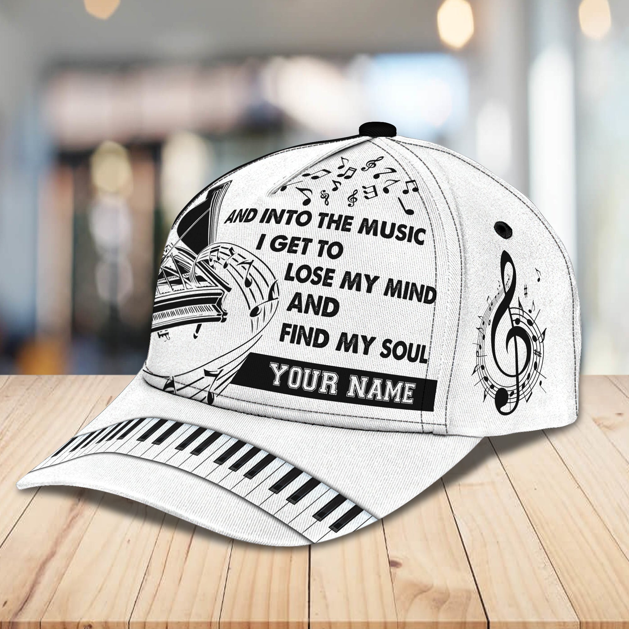 Piano  - Personalized Name Cap - Loop - Vhv-cap-069