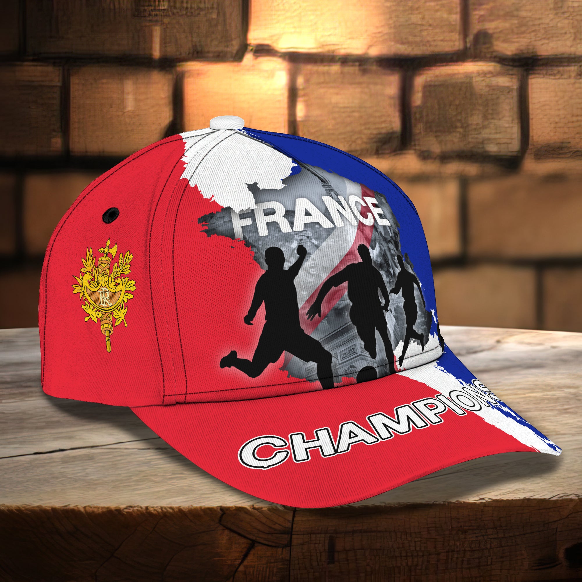 France 3D Design Cap Full Print Hat Gift For French Football Fans