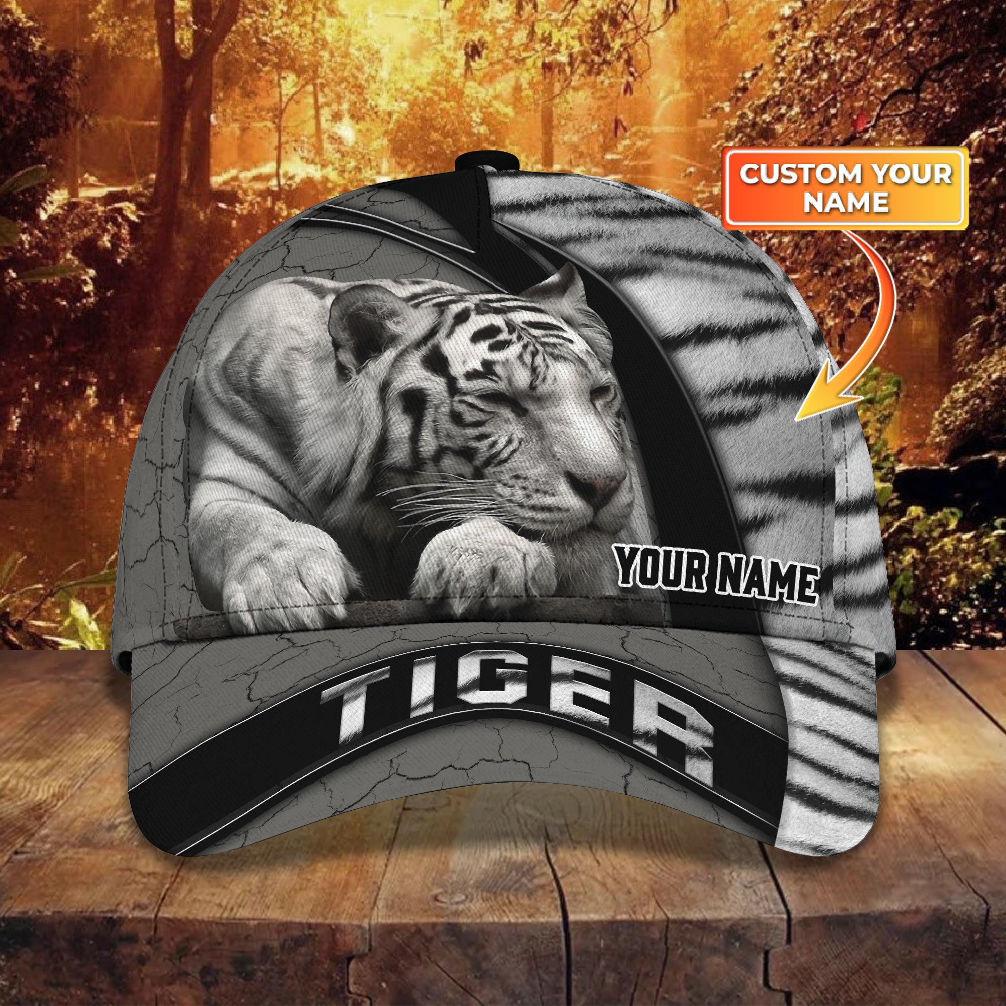 Tiger - W - Personalized Name Cap - Co98 - 474