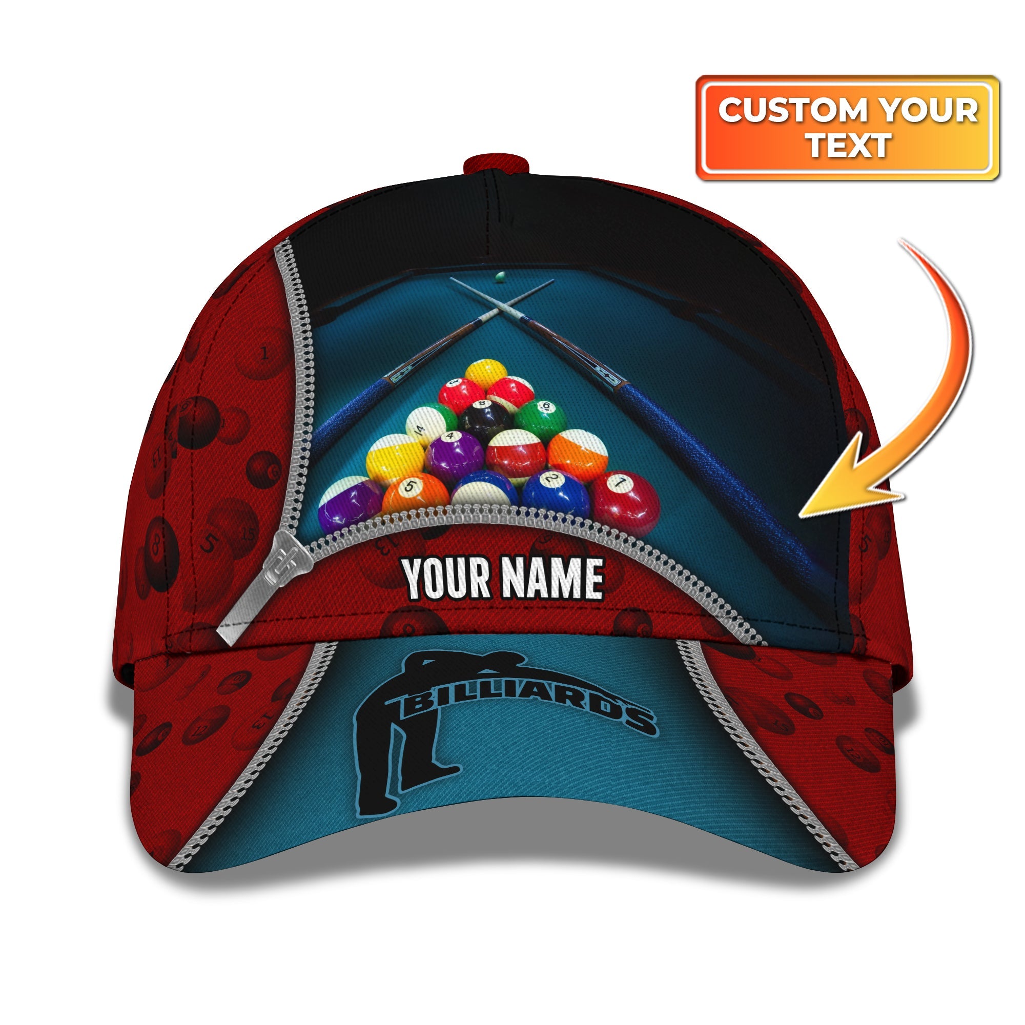 Billiard - Personalized Name Cap - QB95 - 836