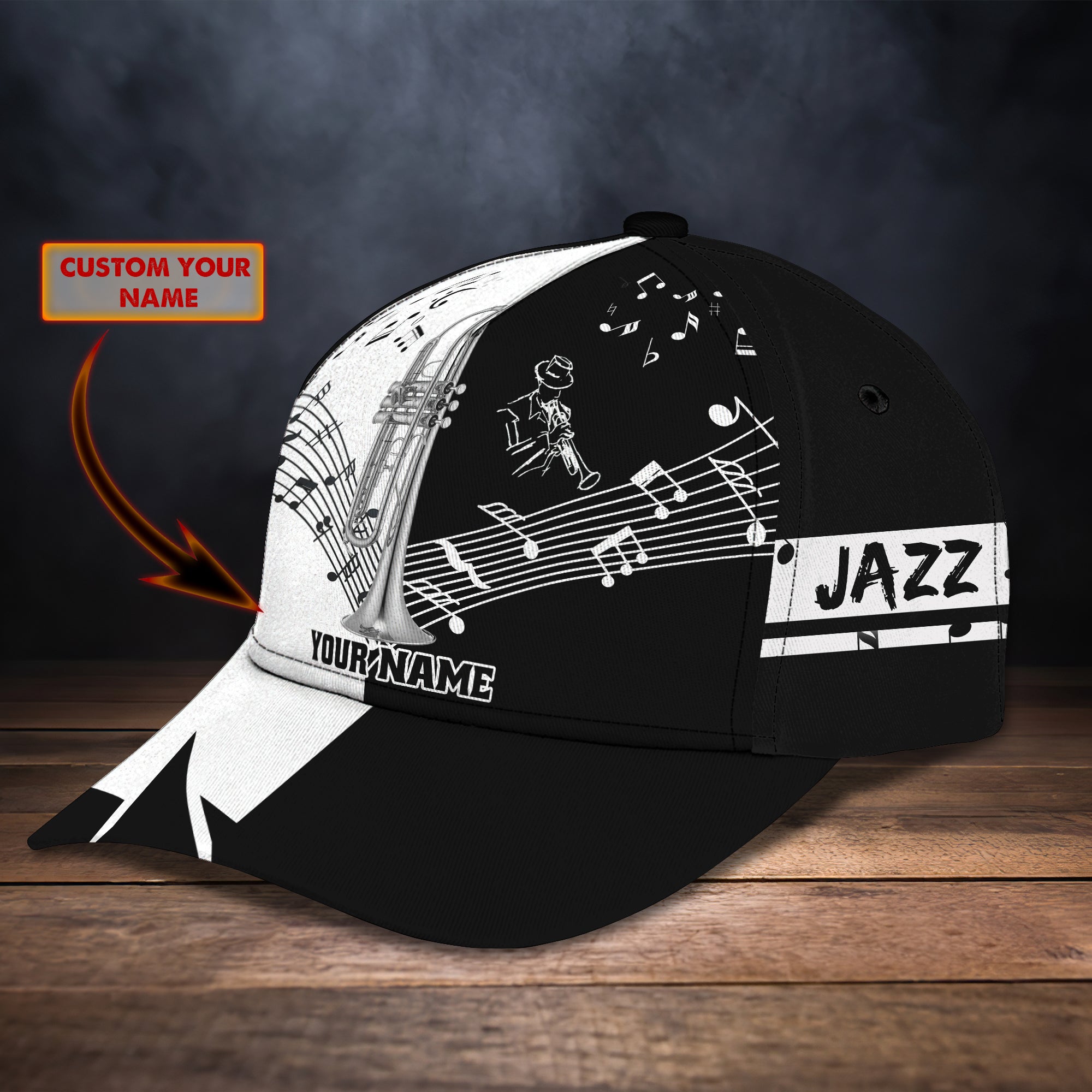 TRUMPET - Personalized Name Cap 02- H98