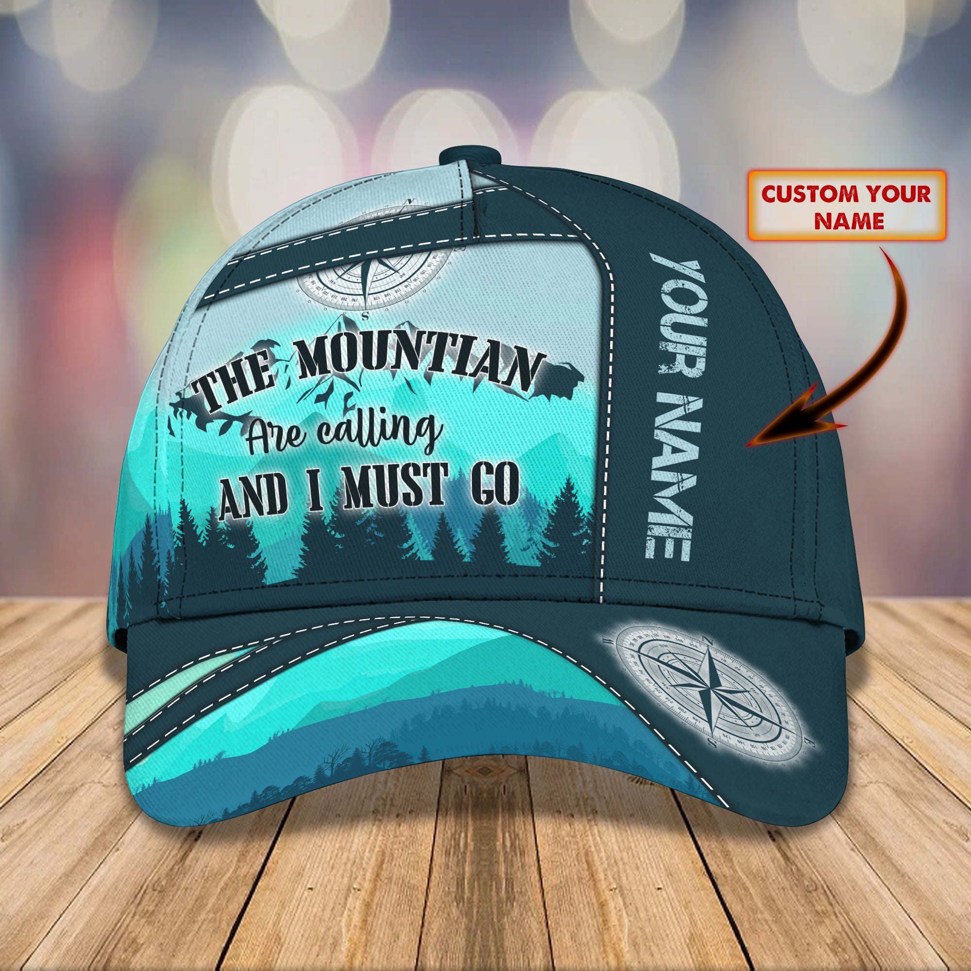 Hiking Trails - Personalized Name Cap - Co98