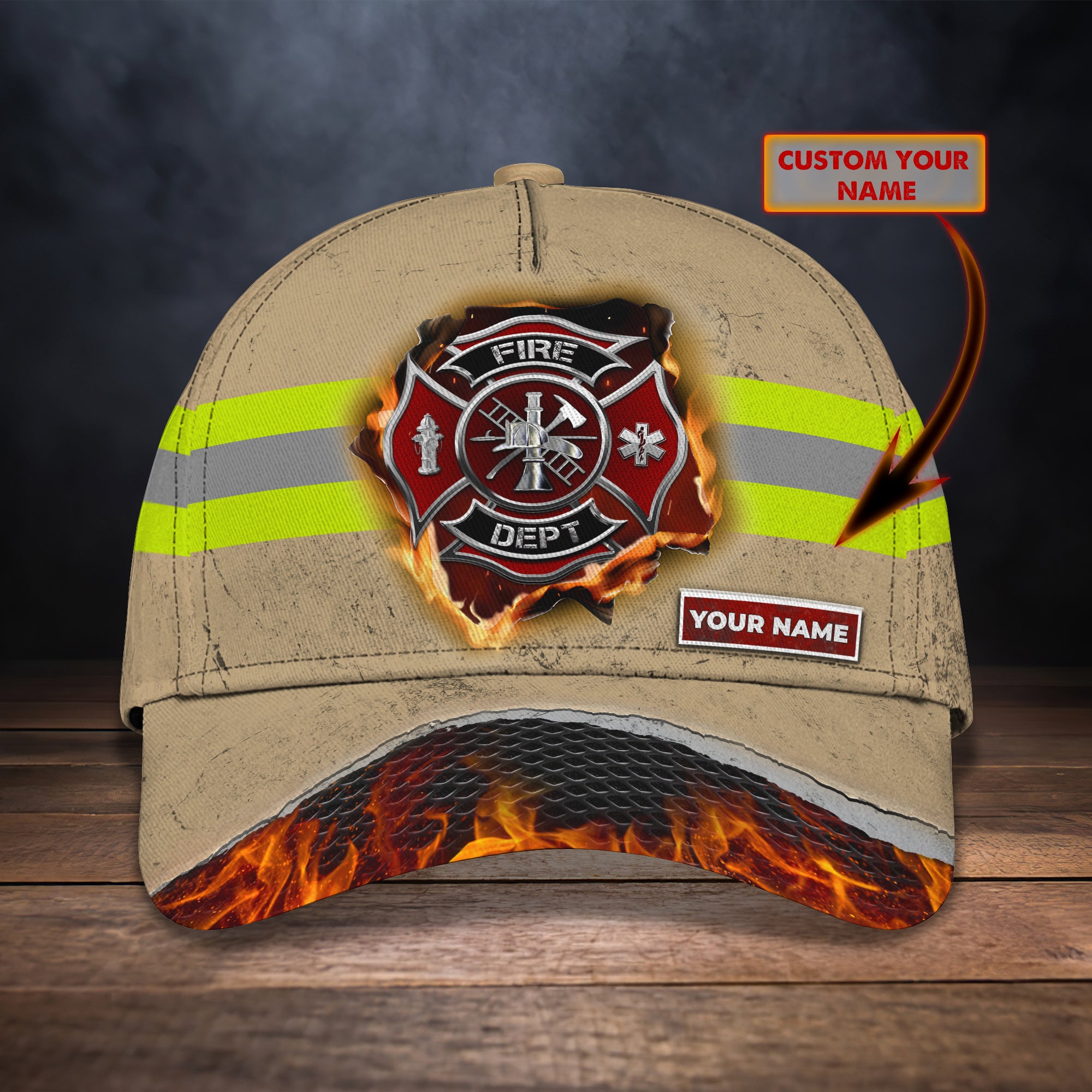 Firefighter-Personalization 3D Classic Cap For Firefighter-TT99-257