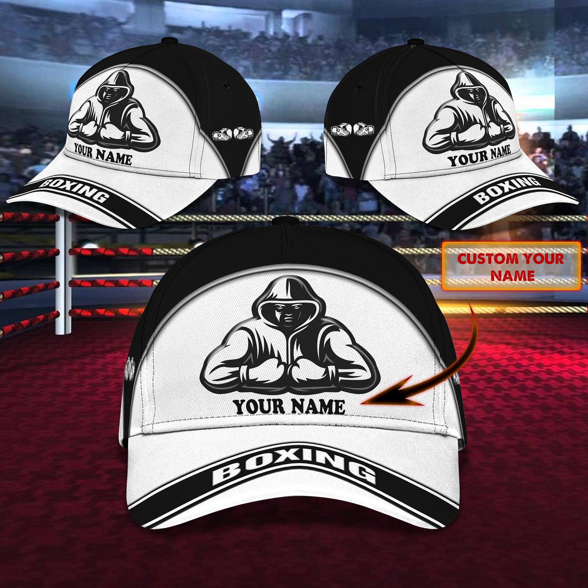 Custom Boxing Cap Boxing - Personalized Name Cap - Nia94 – Trends Personalized