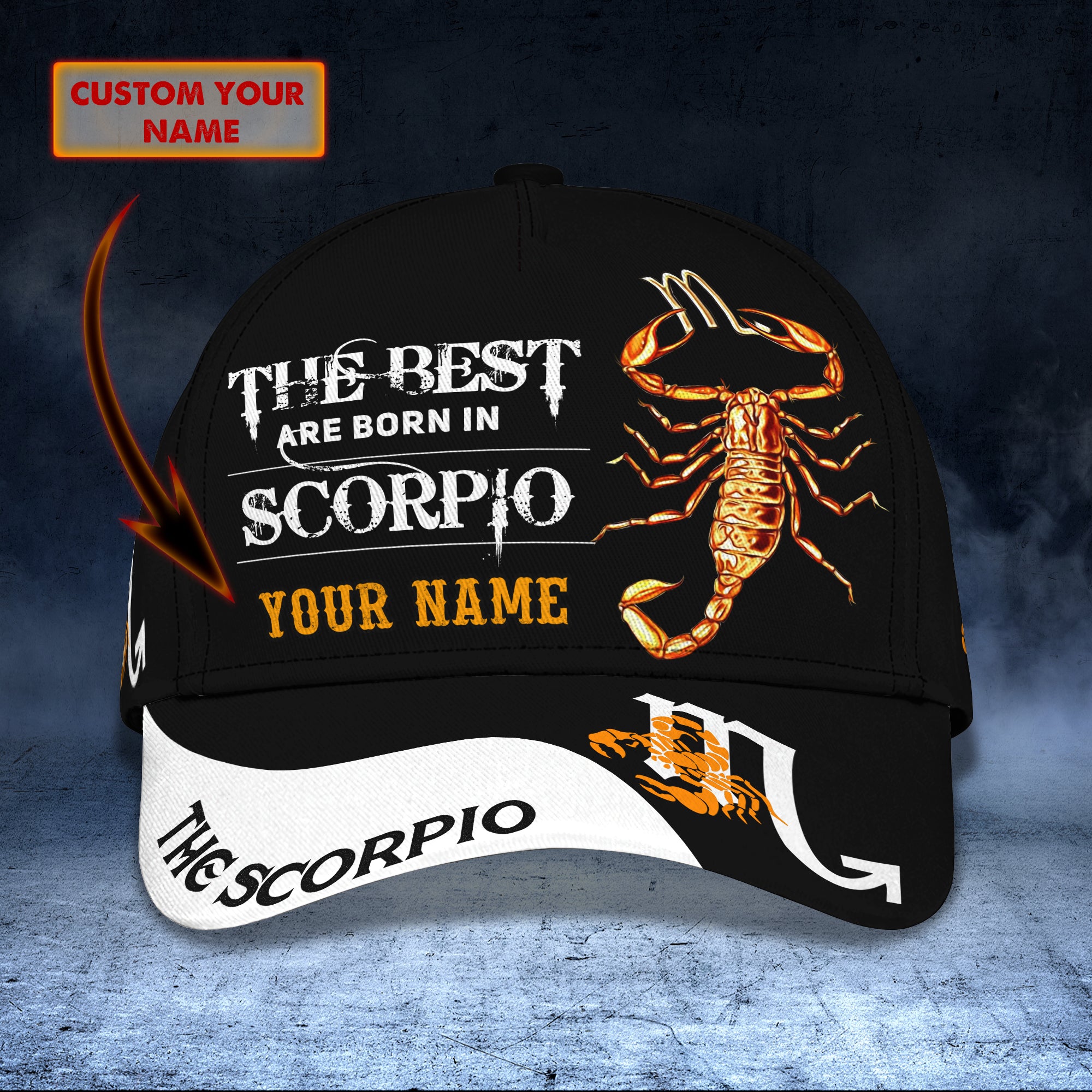 Scorpio - Personalized Name Cap