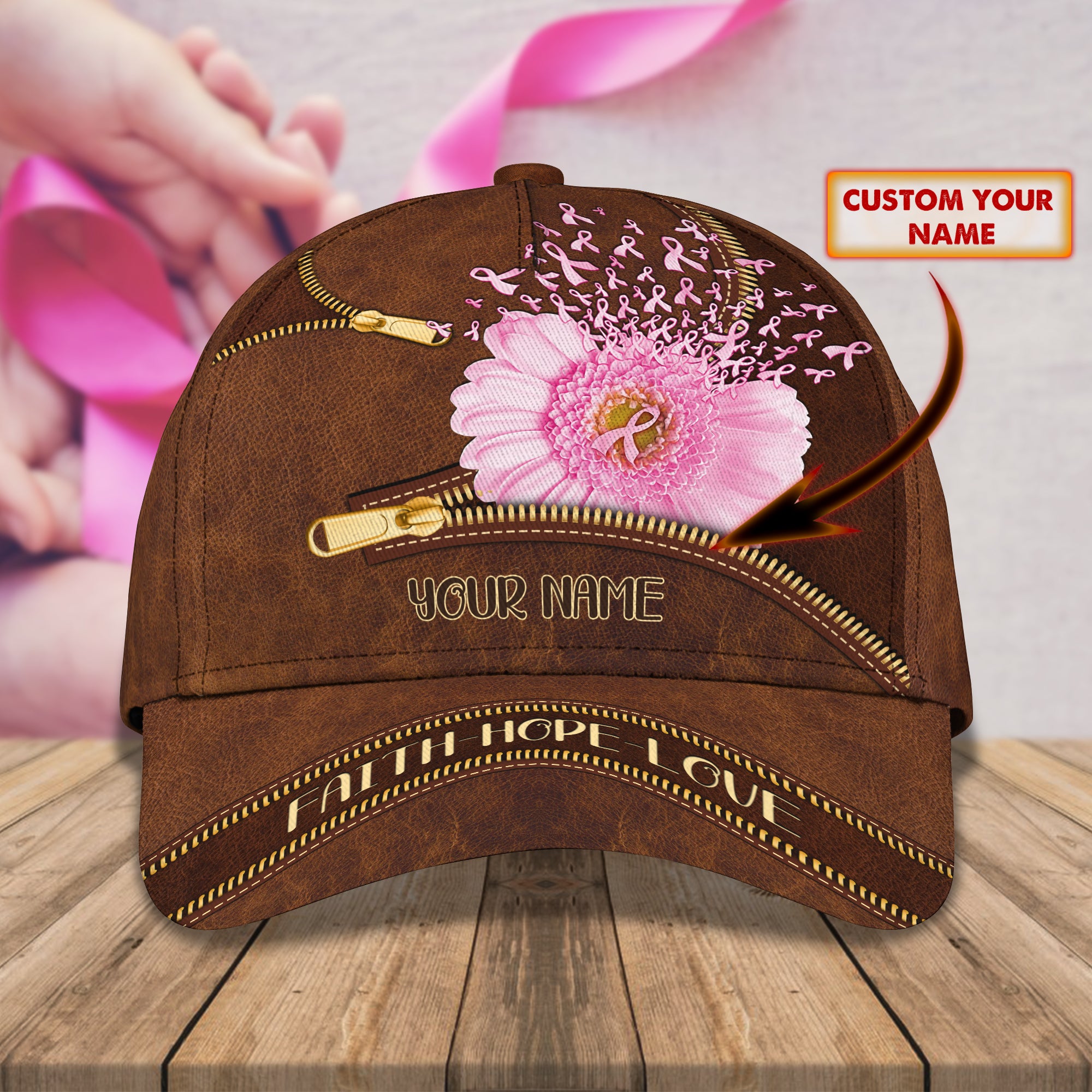 Faith-Hope-Love - Personalized Name Cap 01 - RIN98