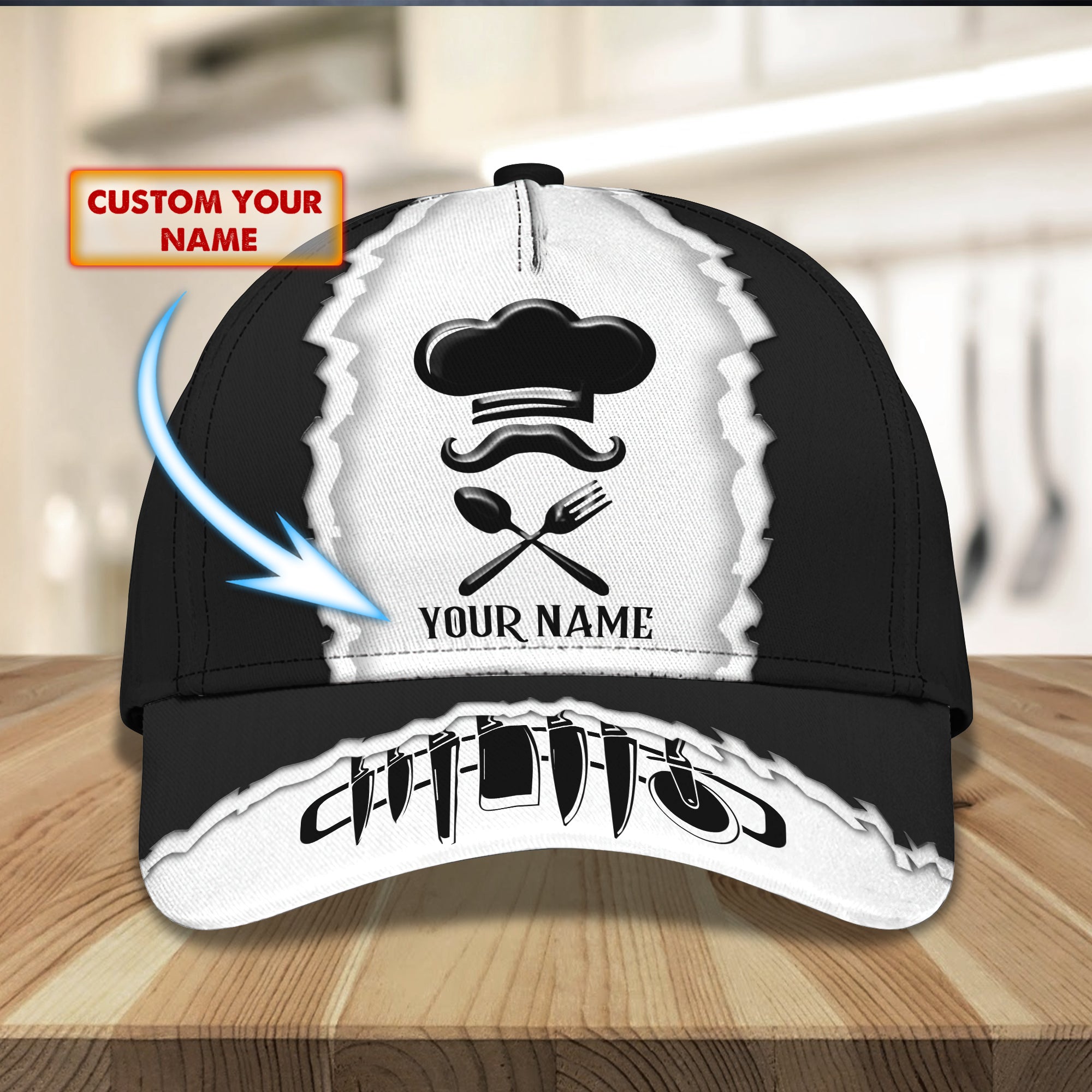 RINC98 - Personalized Name Cap - Chef10