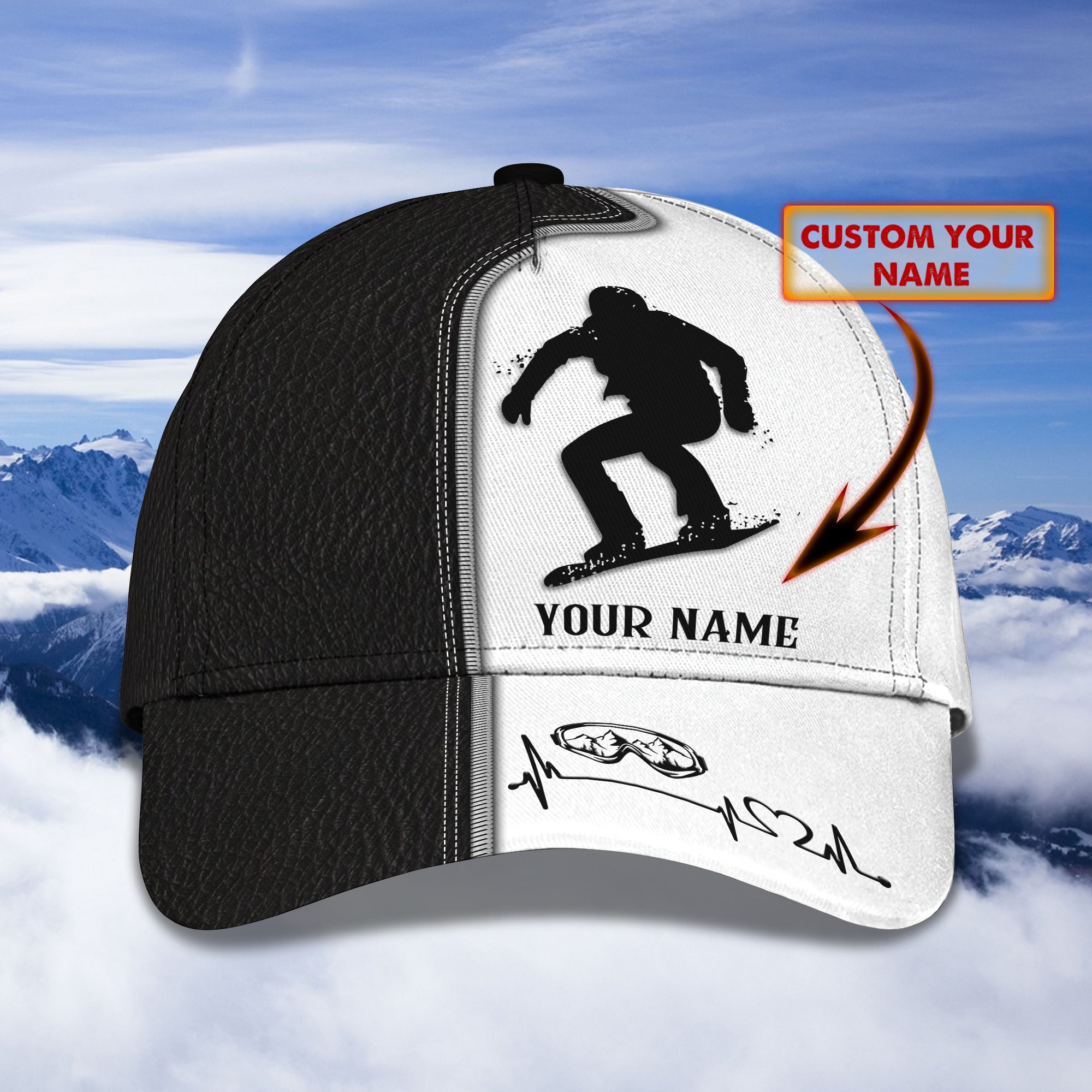 Snowboarding - Personalized Name Cap - Mitru