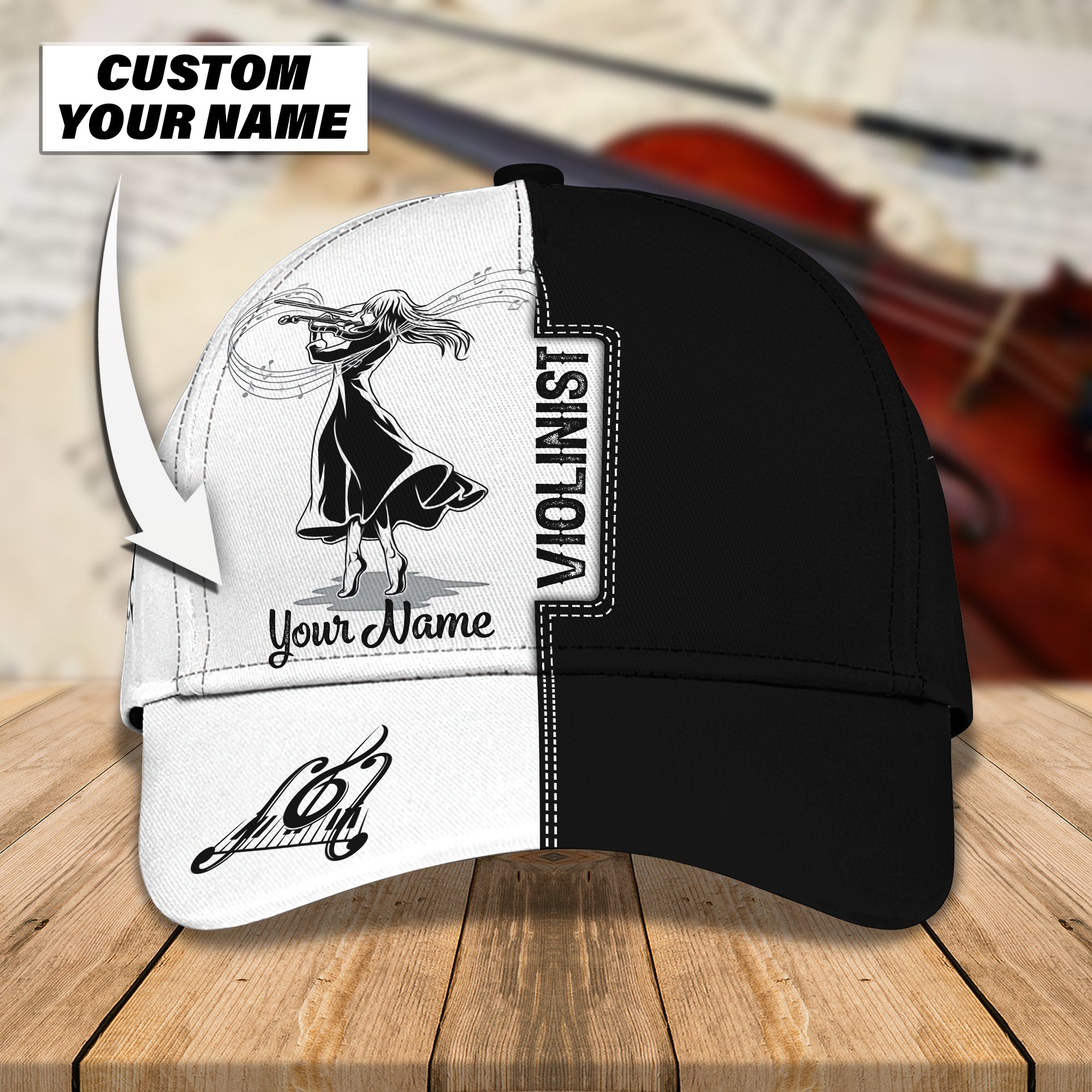 Violinist - Personalized Name Cap - Nsd99