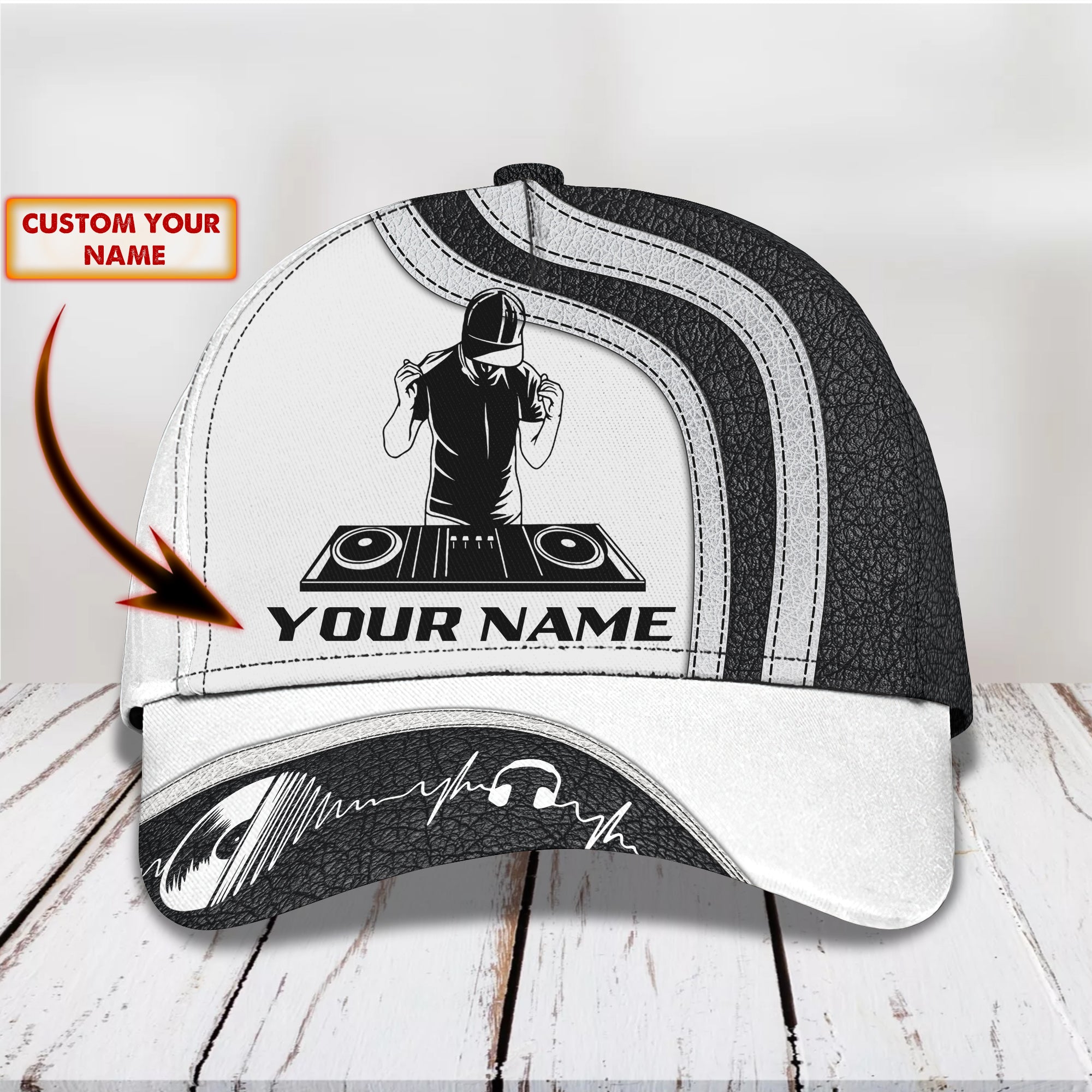 DJ - Personalized Name Cap - 1219