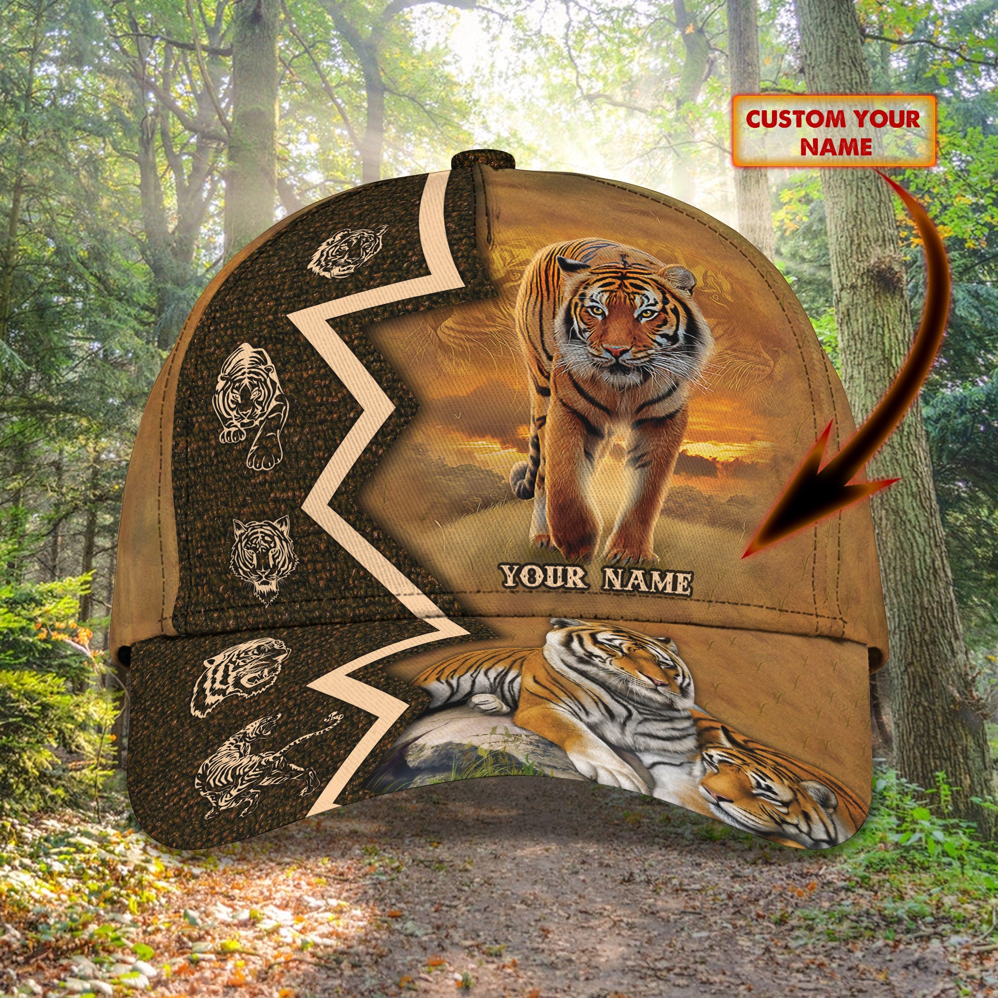 The Tiger King 08 - Personalized Name Cap - Pth98