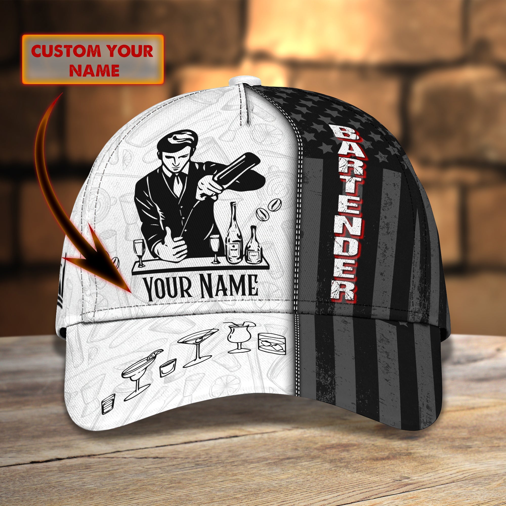 ATM2K - Personalized Name Cap - Batender001