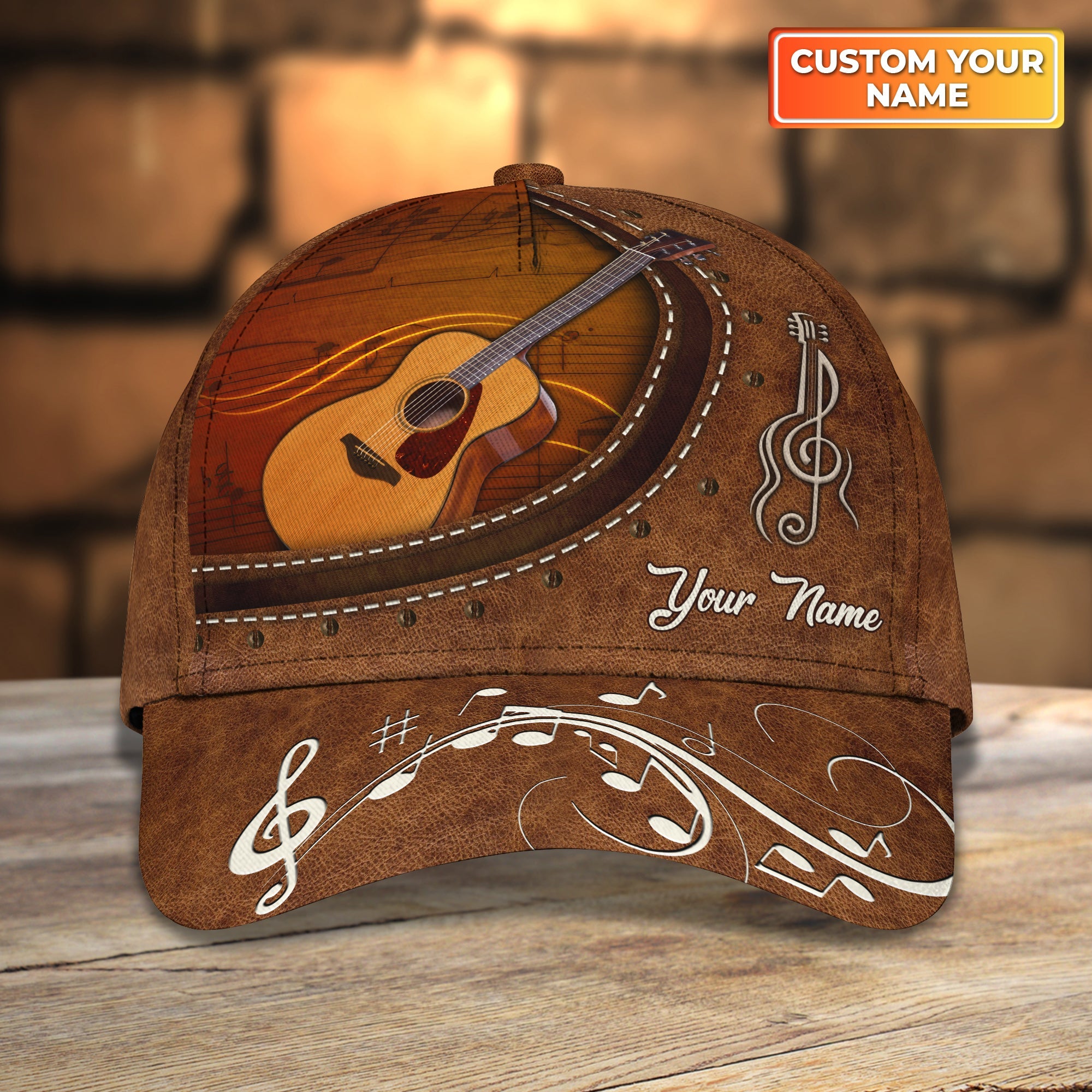 Guitar- Personalized Name Cap -TT99-1249 - HKM