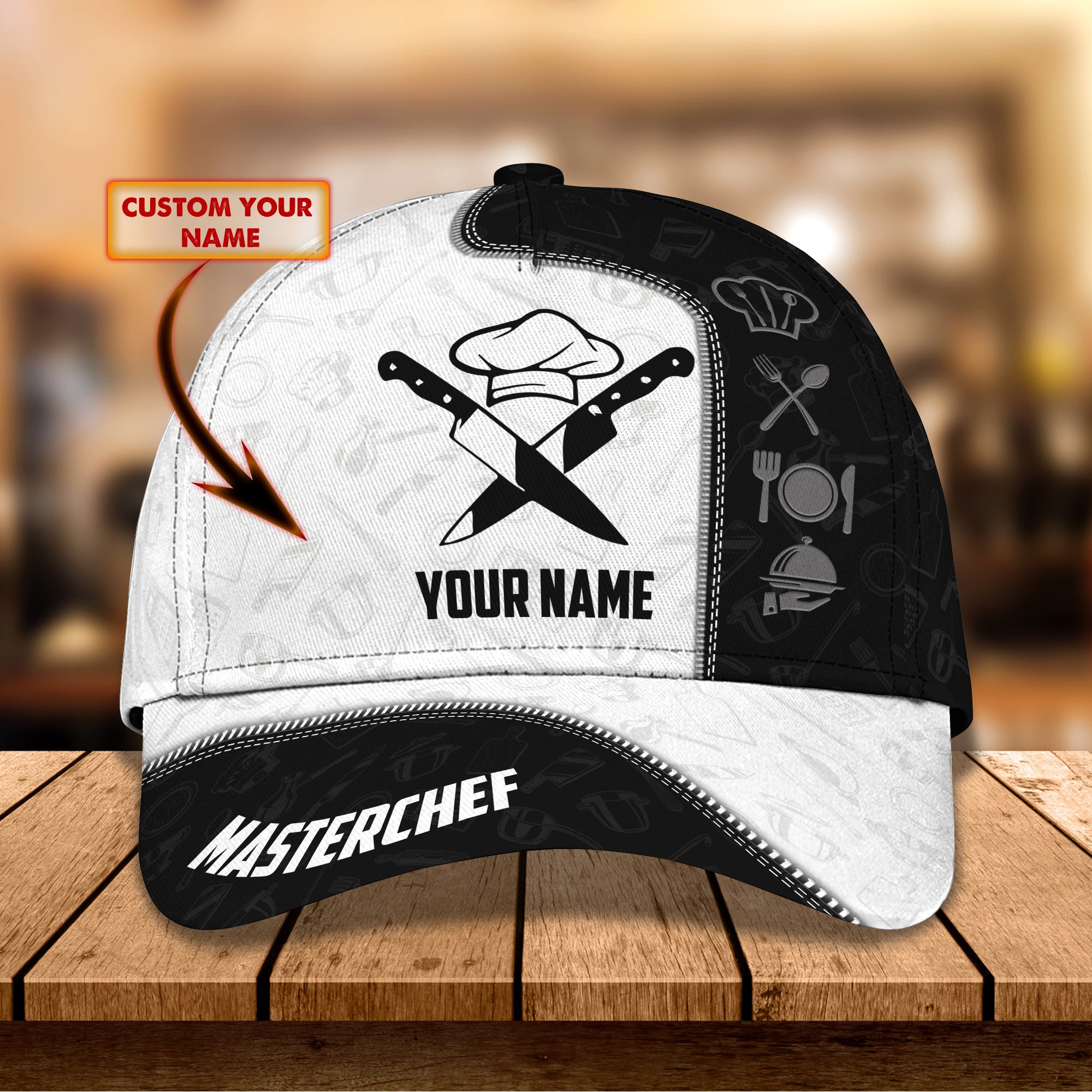 CHEF 02 - Personalized Name Cap - Ntt68