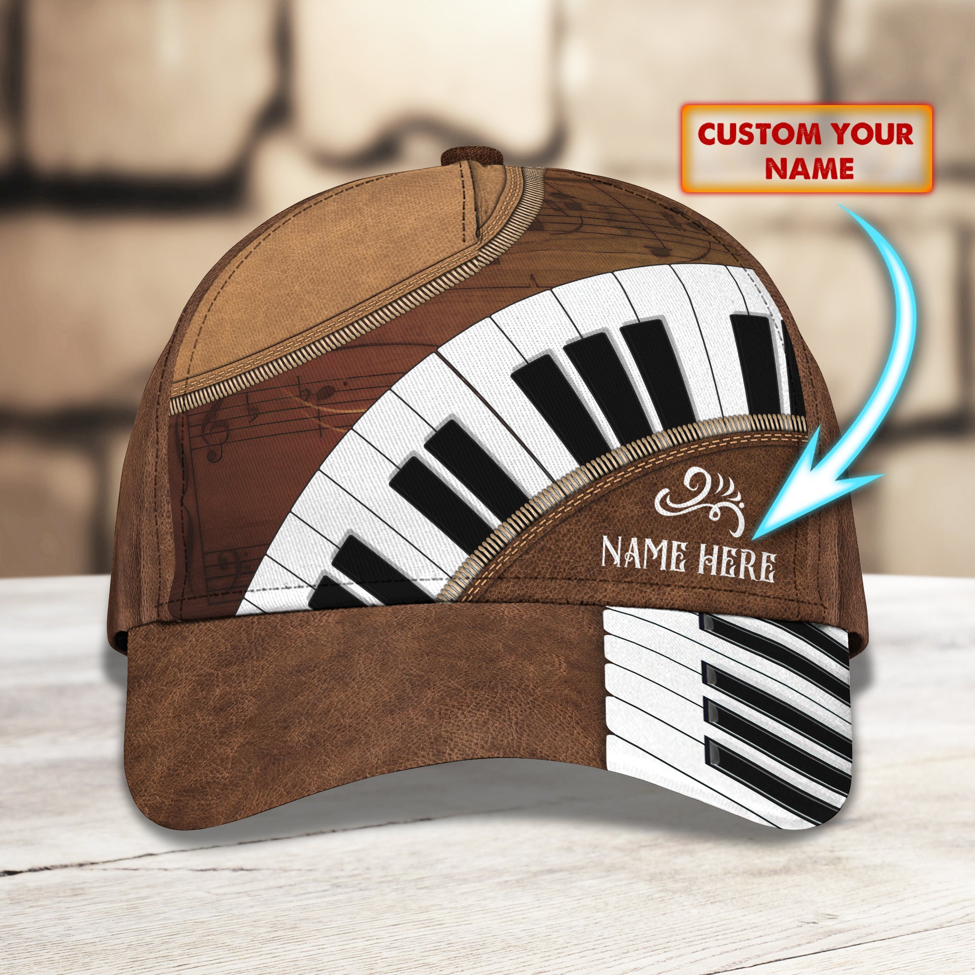 Love Piano - Personalized Name Cap - TT99