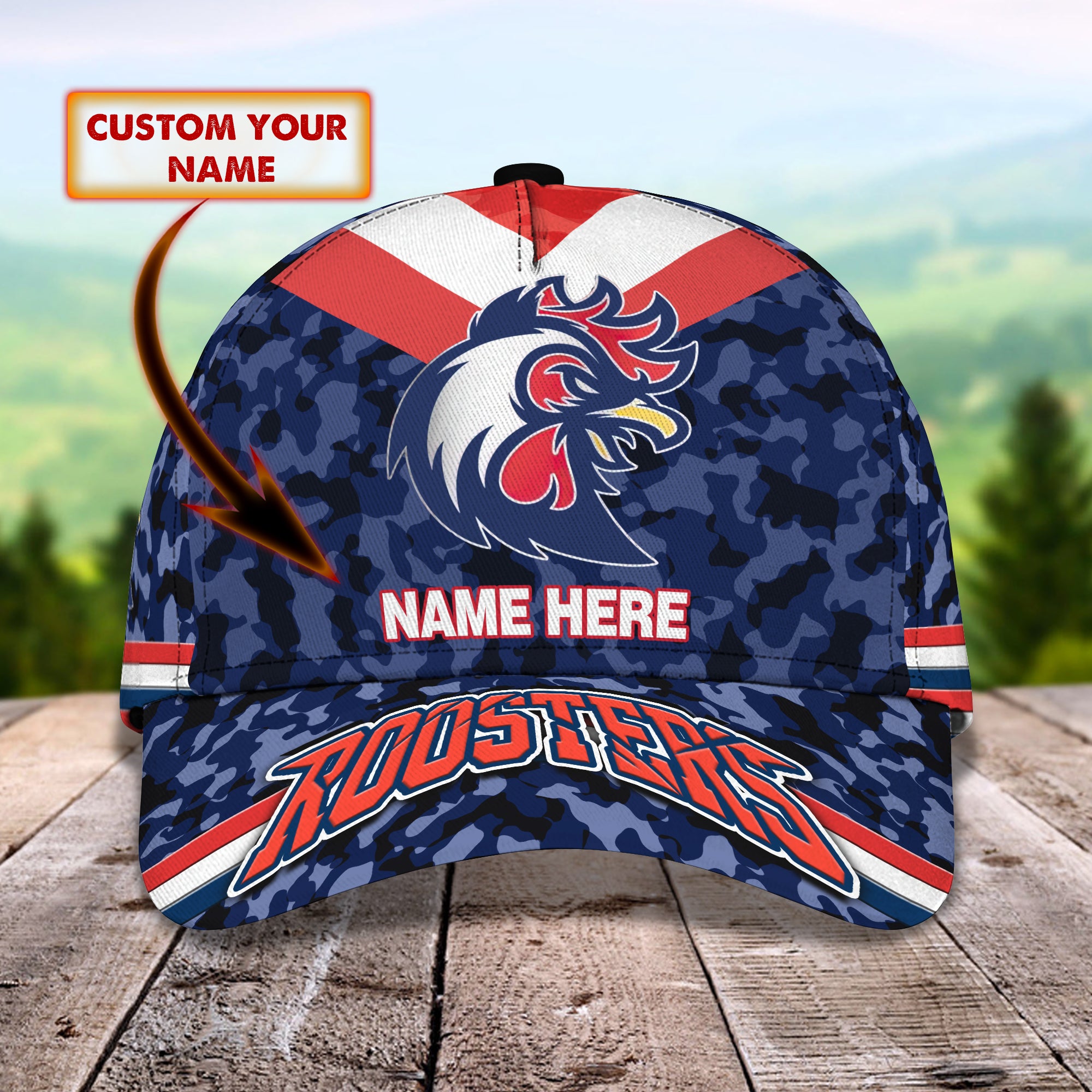 Sydney Roosters - Personalized Name Cap - CV98