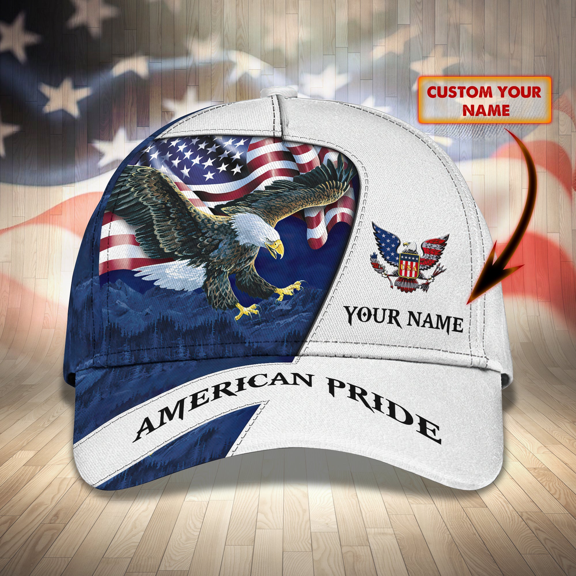 America Pride - Personalized Name Cap - ATM2K