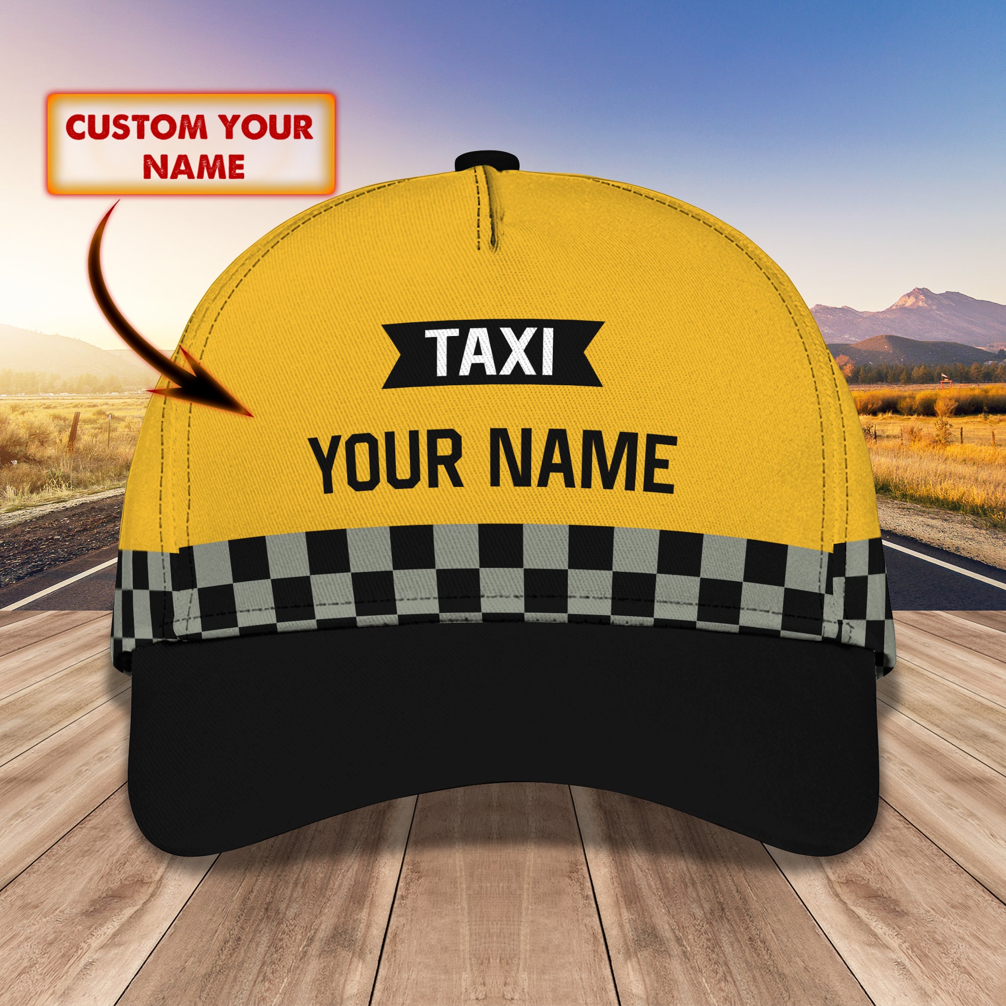 Taxi - Personalized Name Cap - Tt99-150