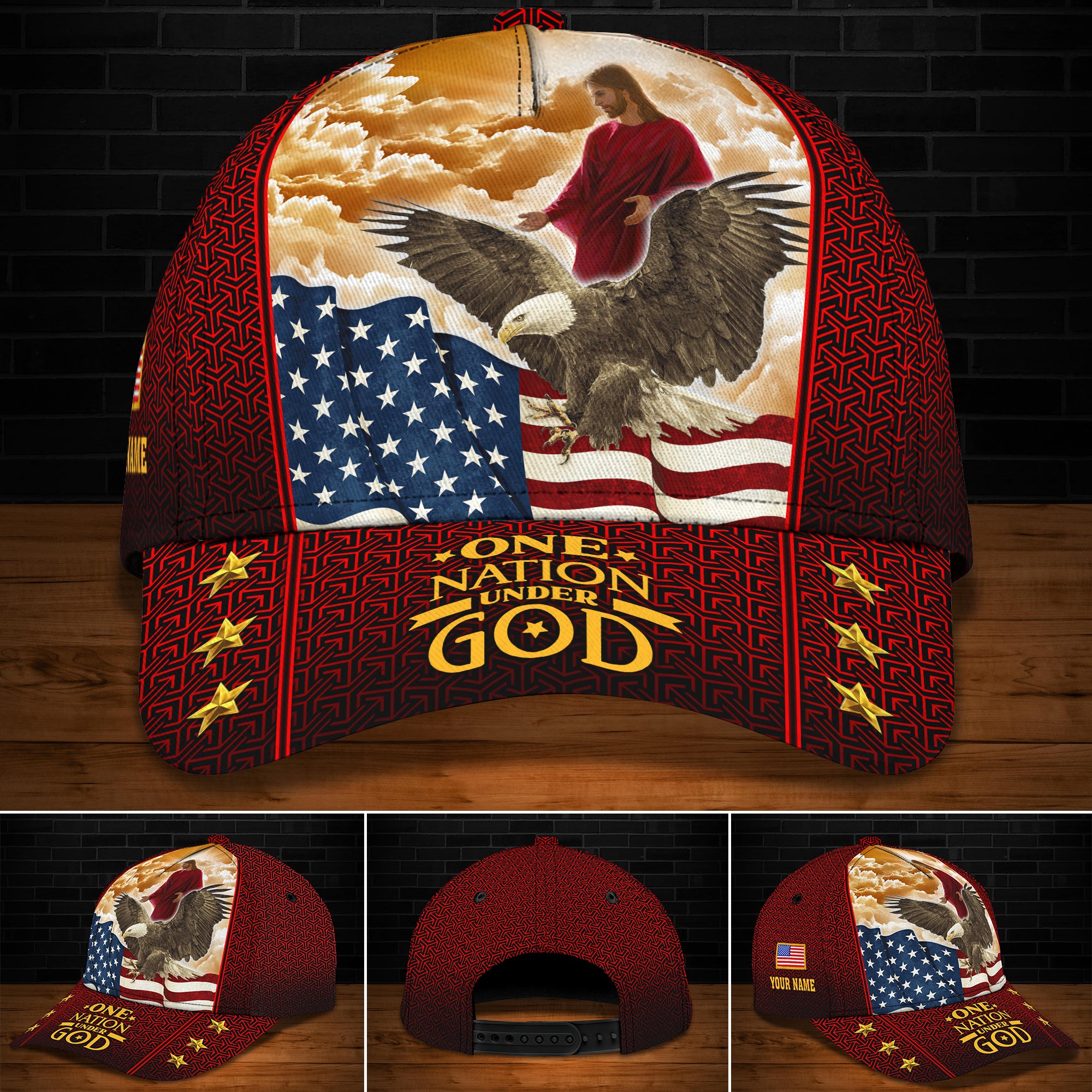 Personalized Classic Cap-One nation under god htv – Trends Personalized