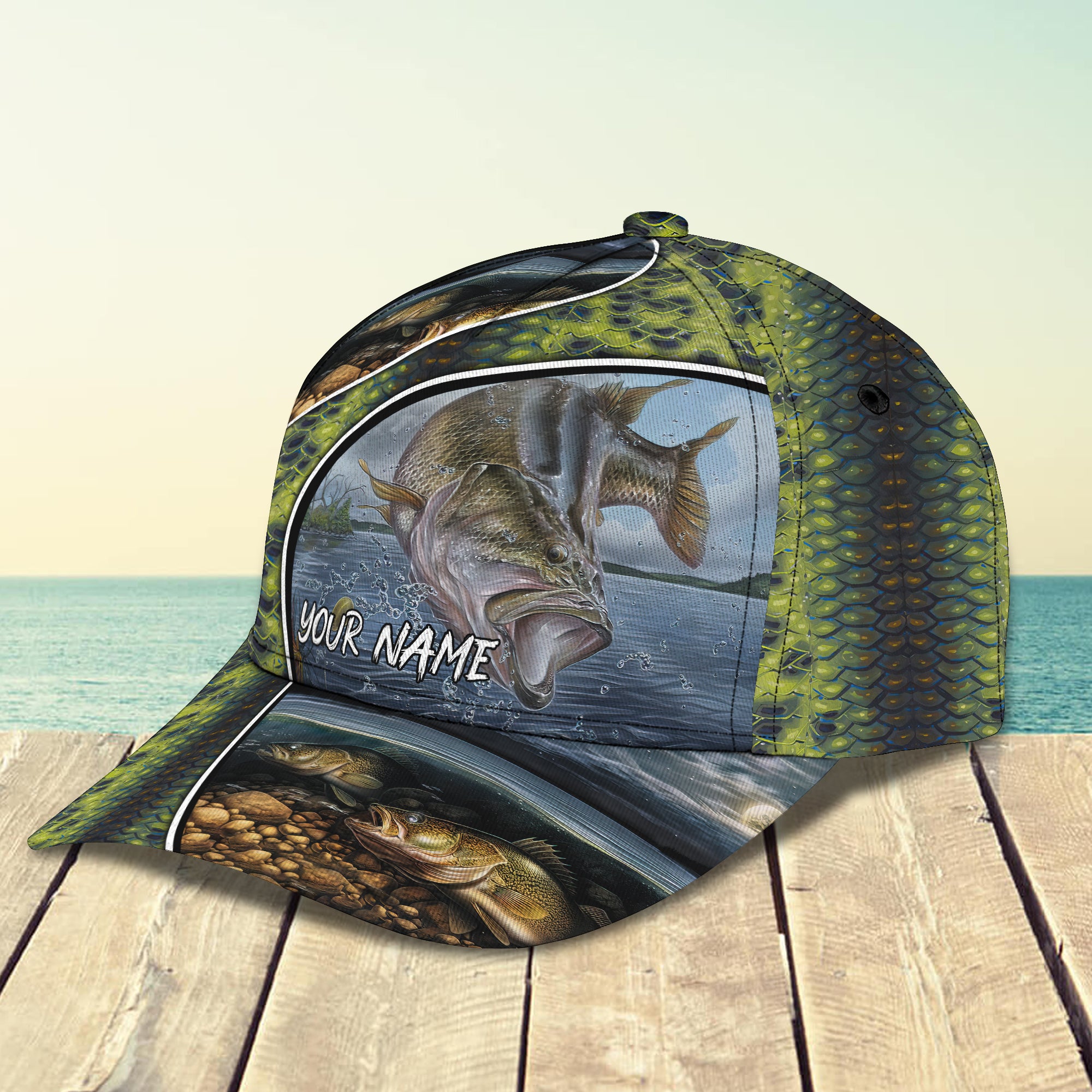 Fishing 01- Personalized Name Cap - Pth98