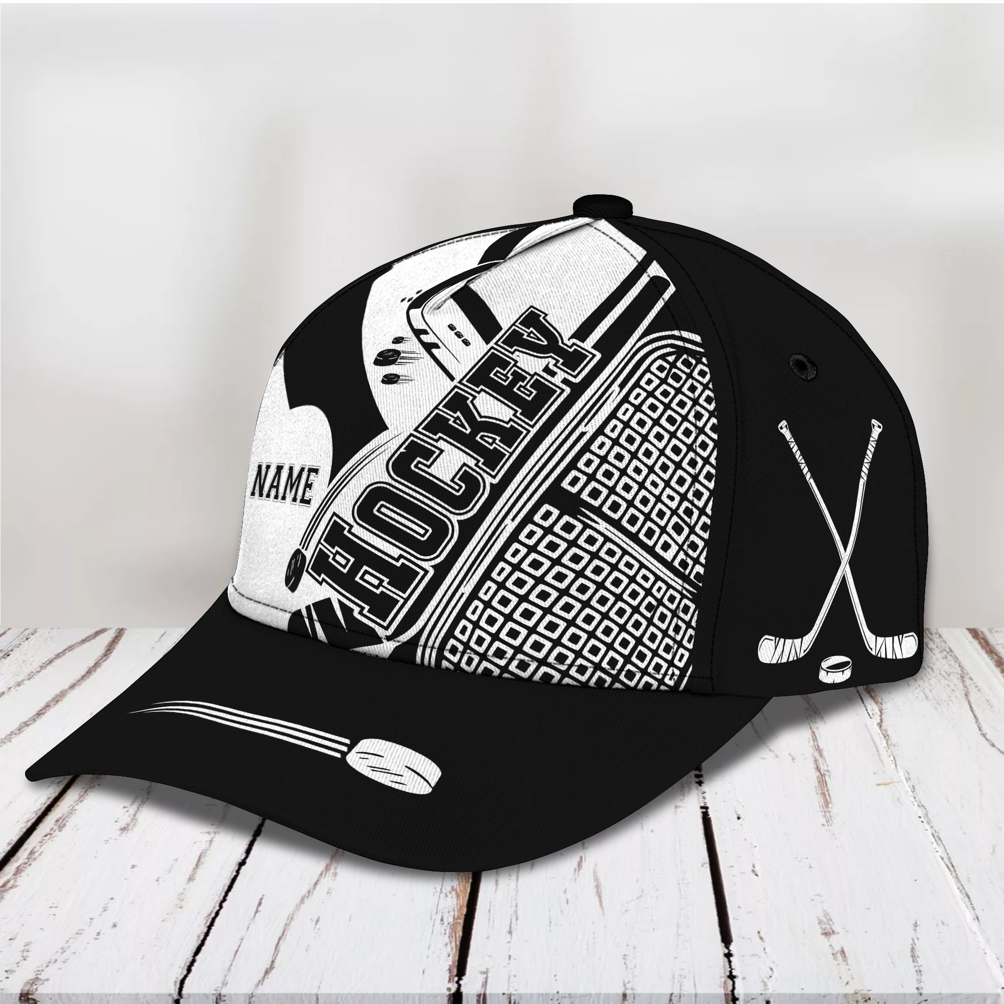 Hockey - Personalized Name Cap - Boom