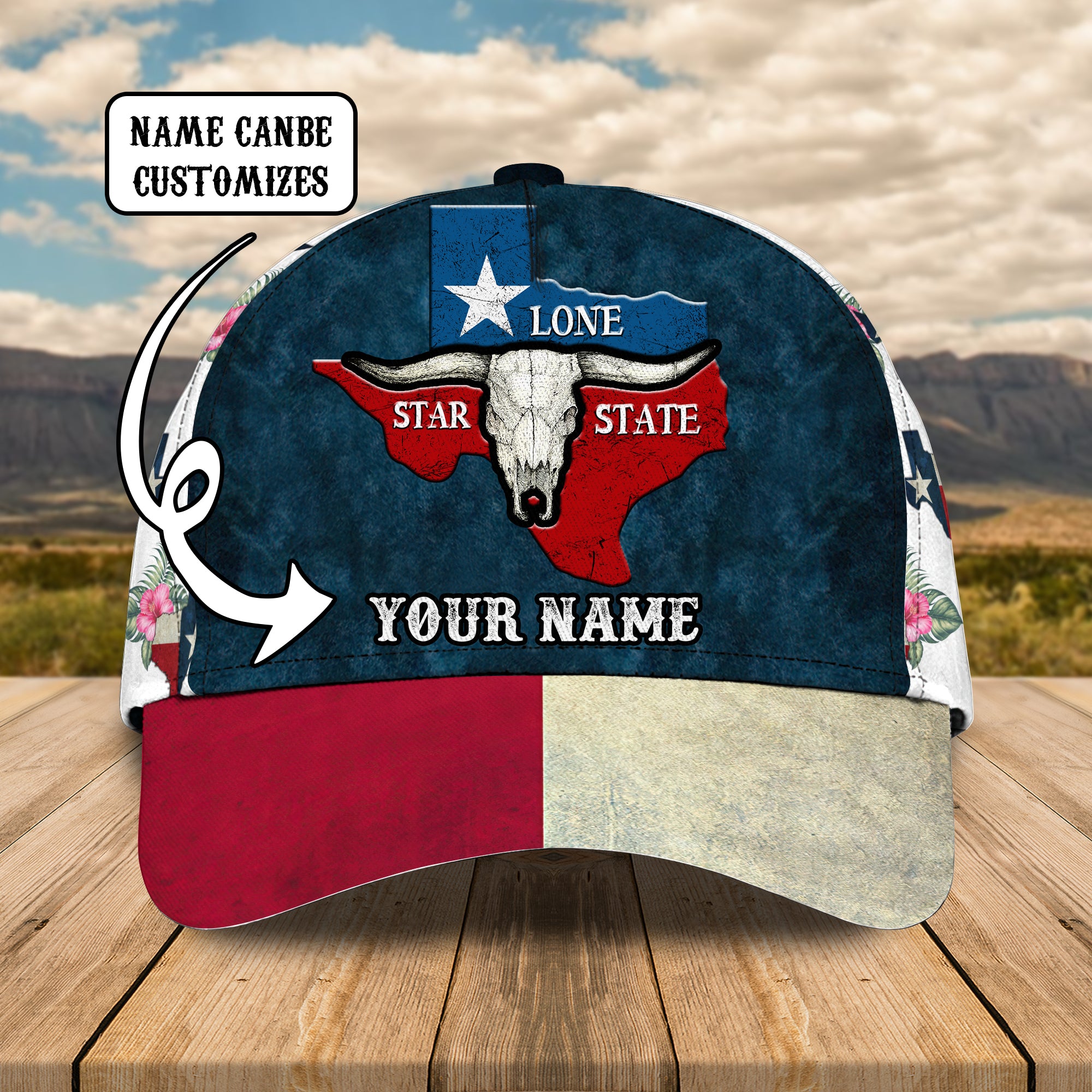 Texas 2 - Personalized Name Cap - Nia94
