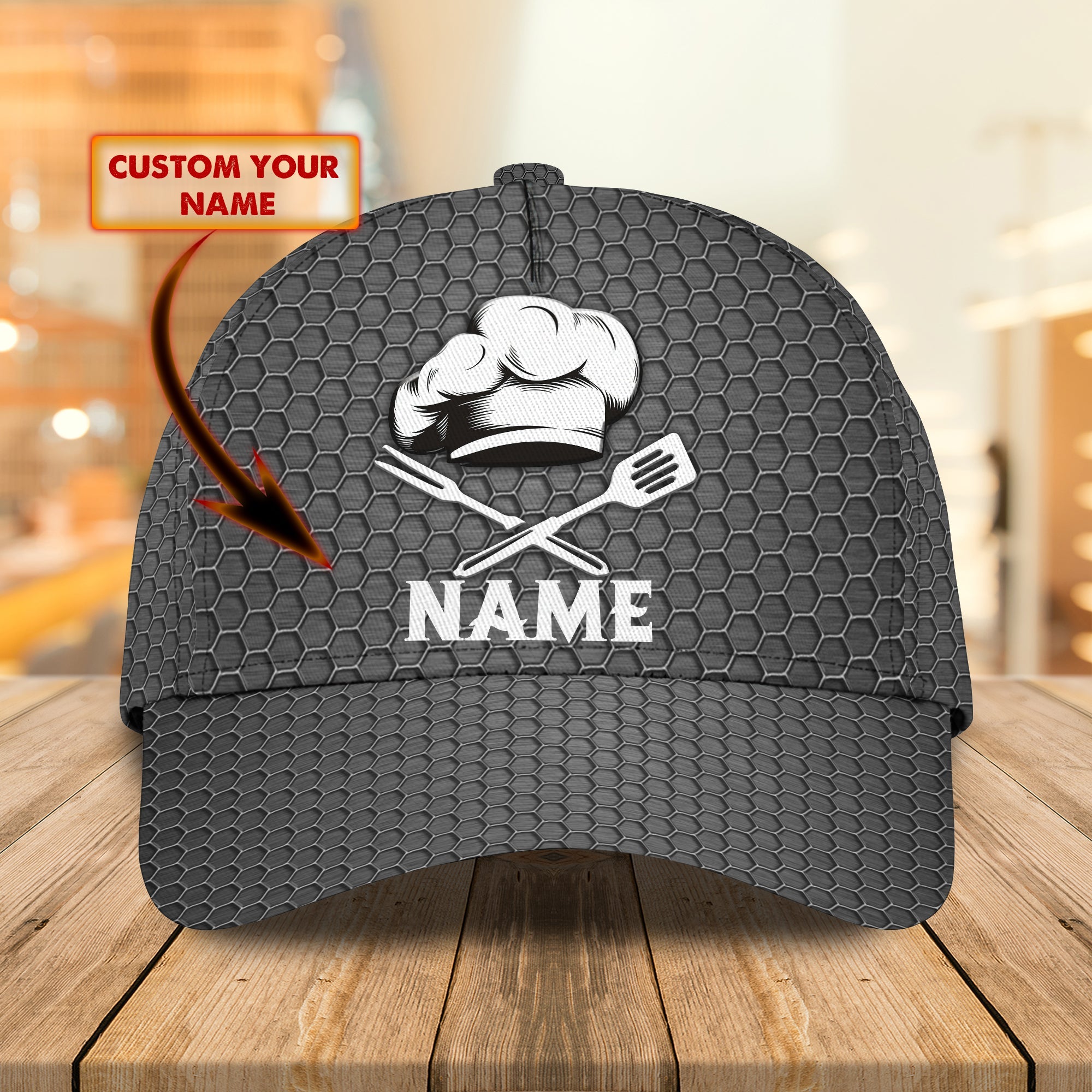 Chef - Personalized Name Cap 9