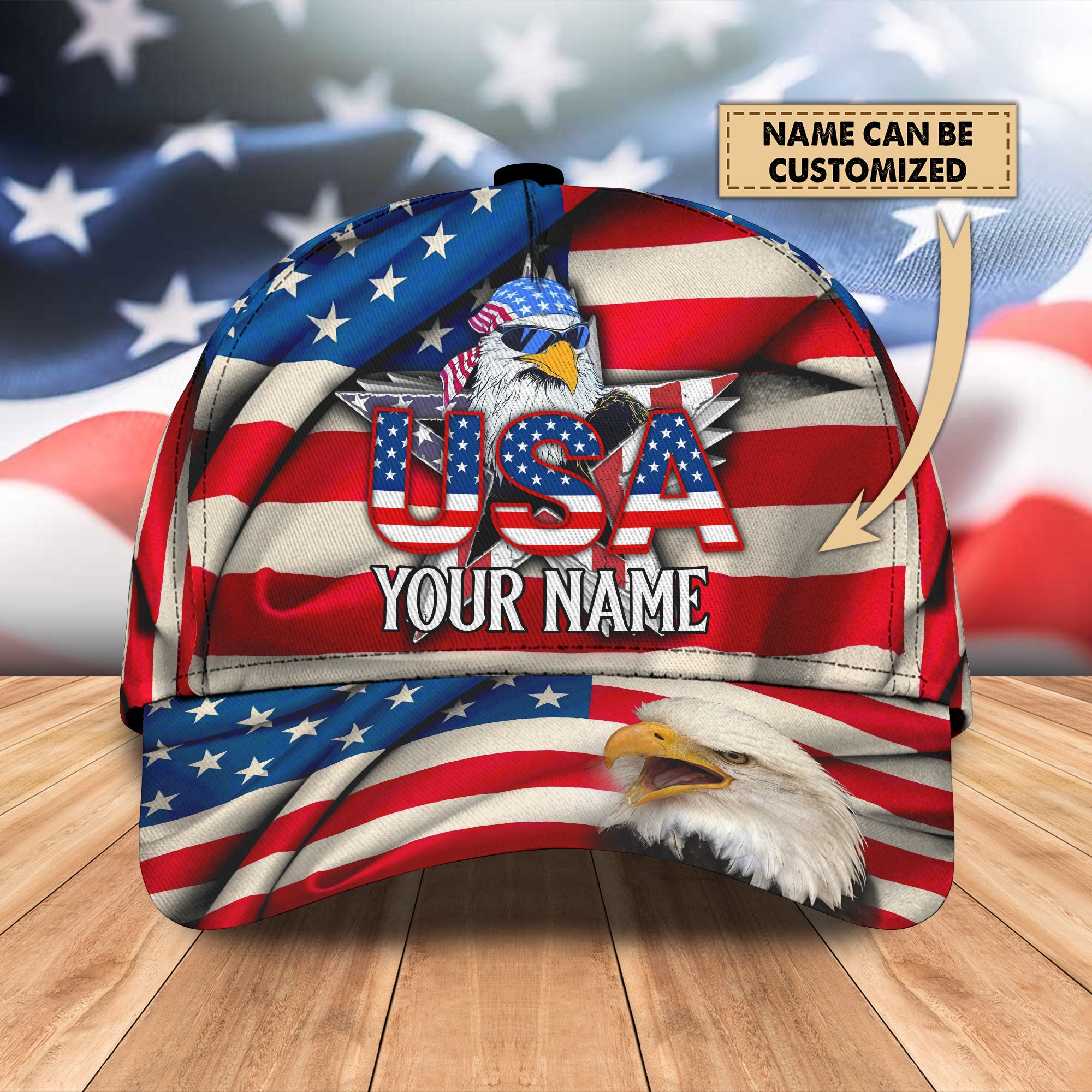 American Eagle - Personalized Name Cap - N94