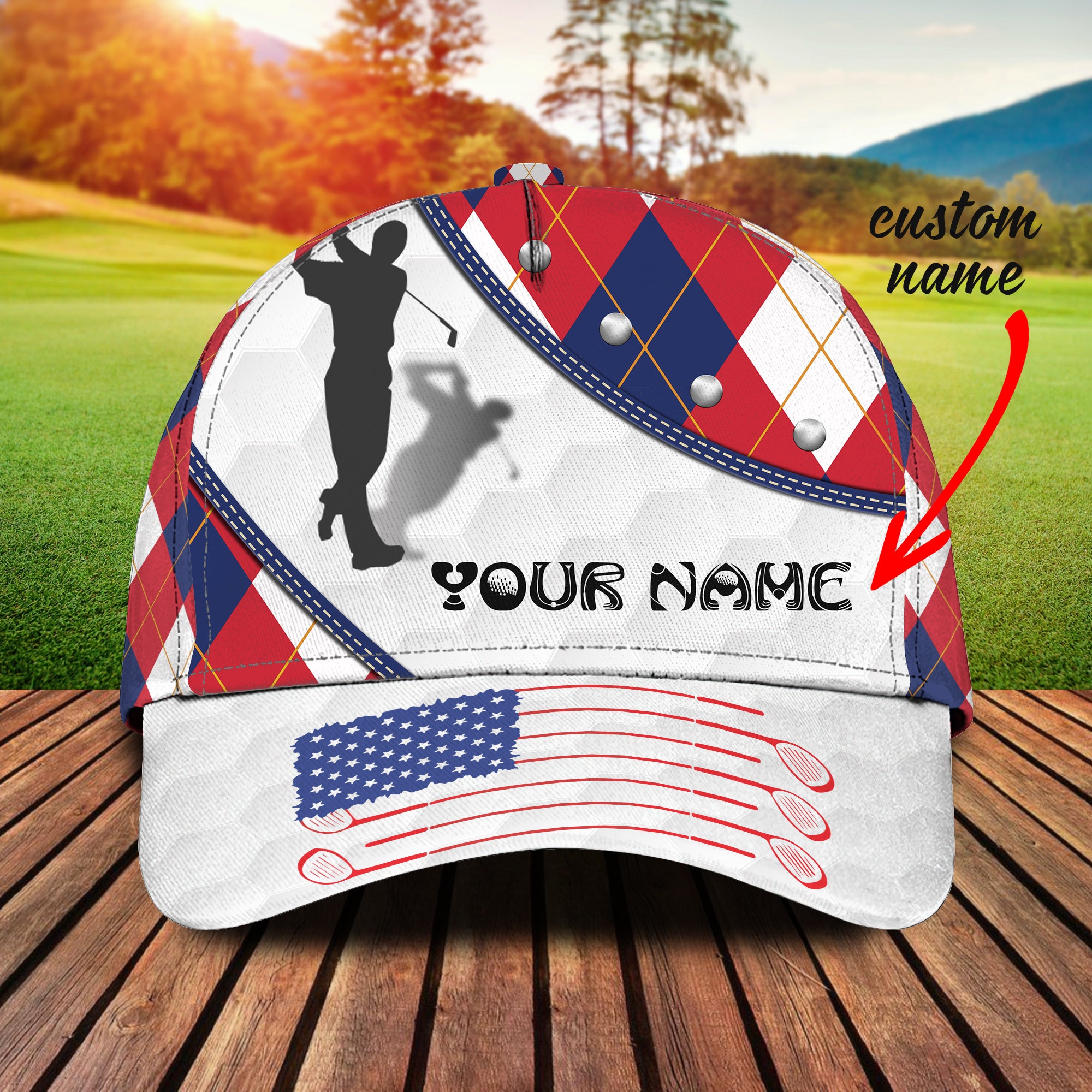 Golf 2 - Personalized Name Cap - Co98
