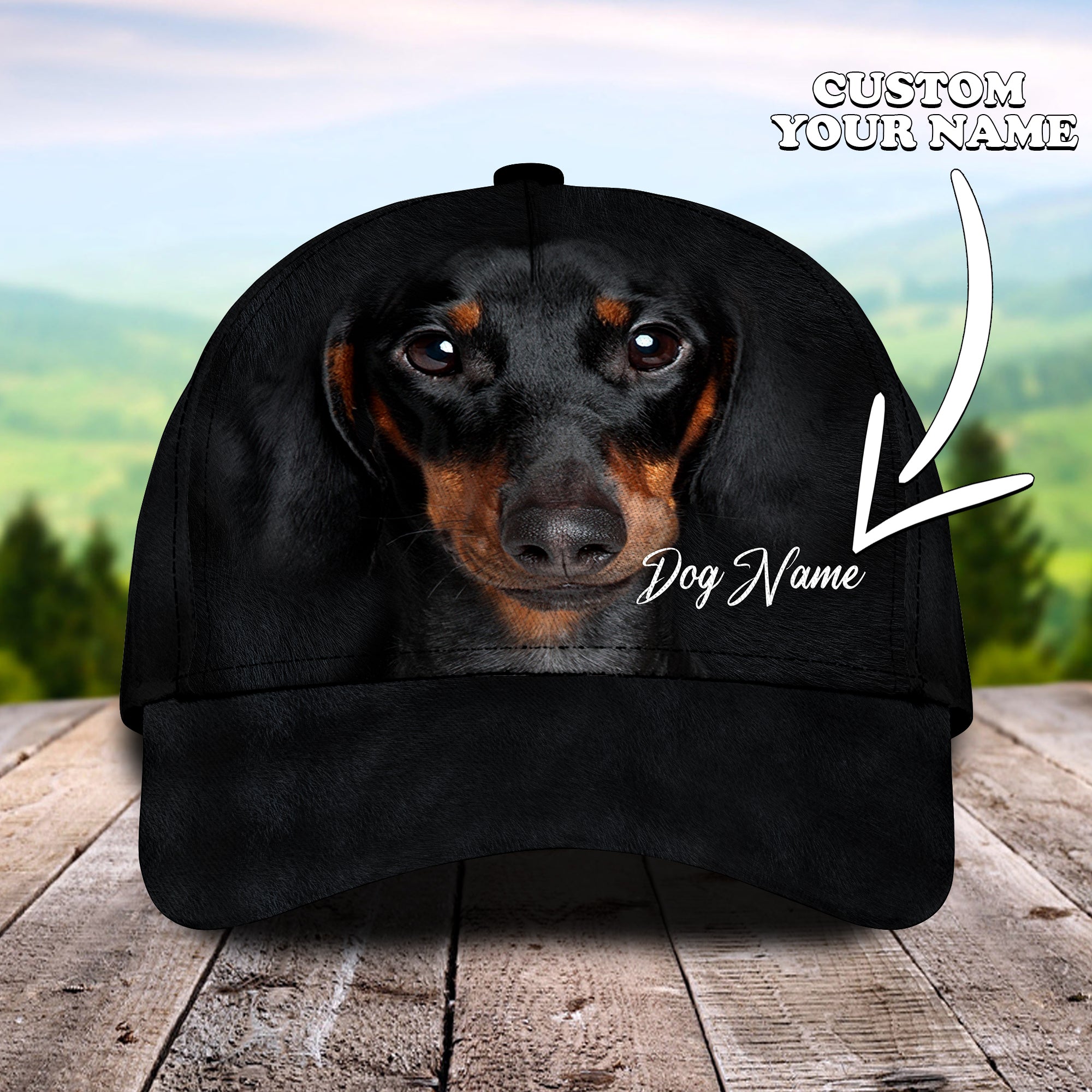Dachshund - Personalized Name Cap - Co98