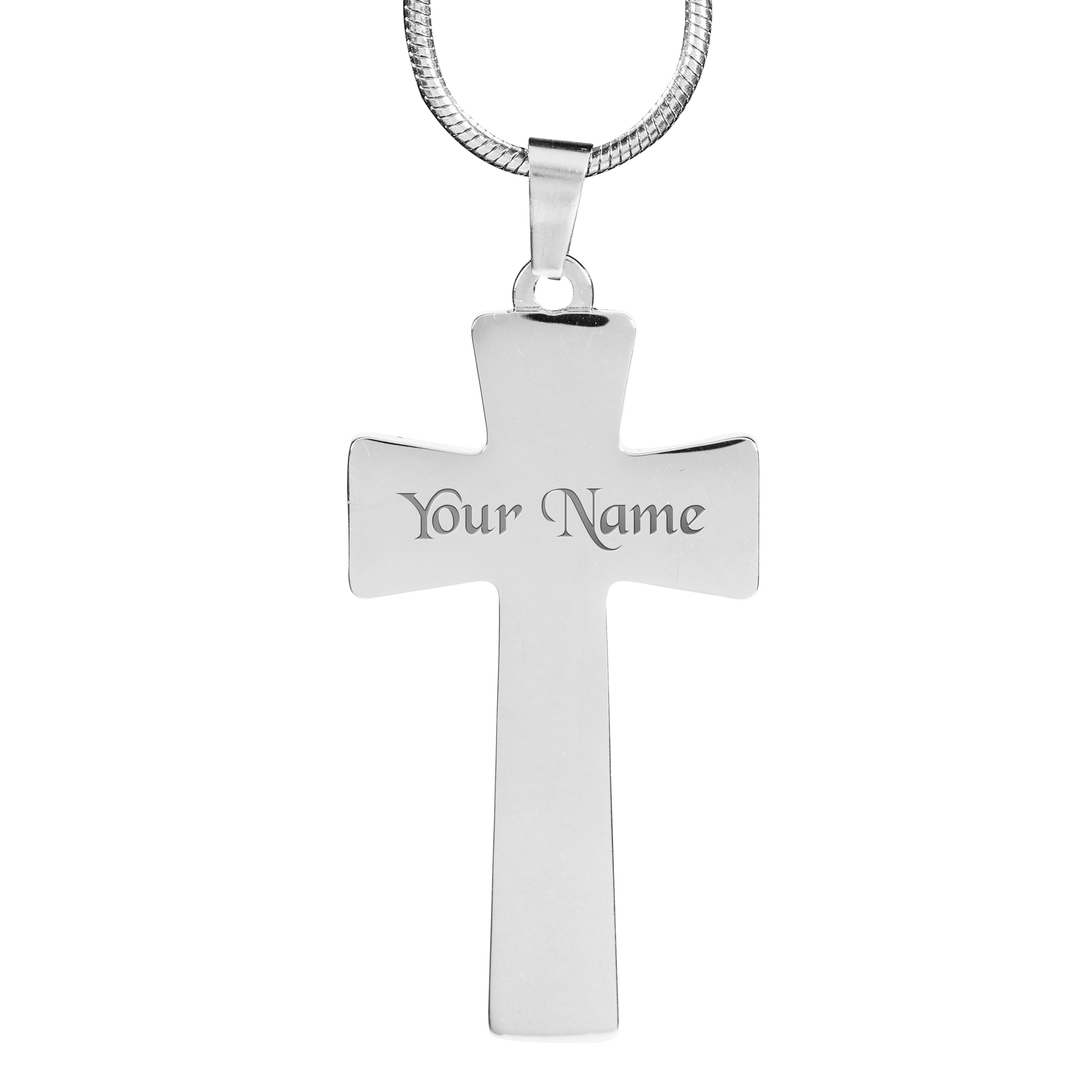 Custom Cross Necklace - Jesus - Fuly 9