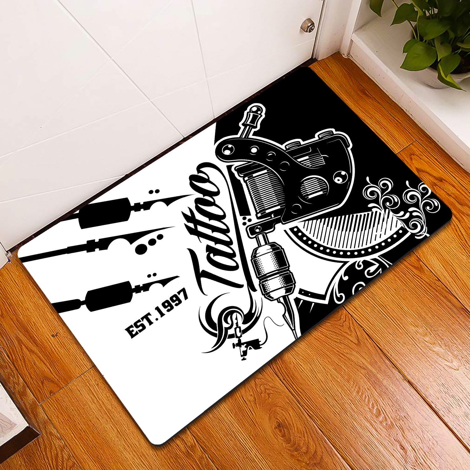 Tattoo Artist Shop Personalized Name & EST Year Doormat