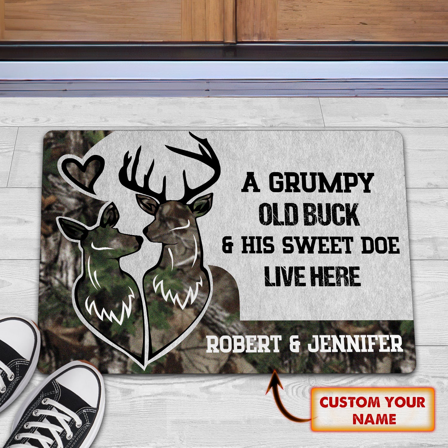 NA93 - DOORMAT - GRUMPY OLD BUCK 110