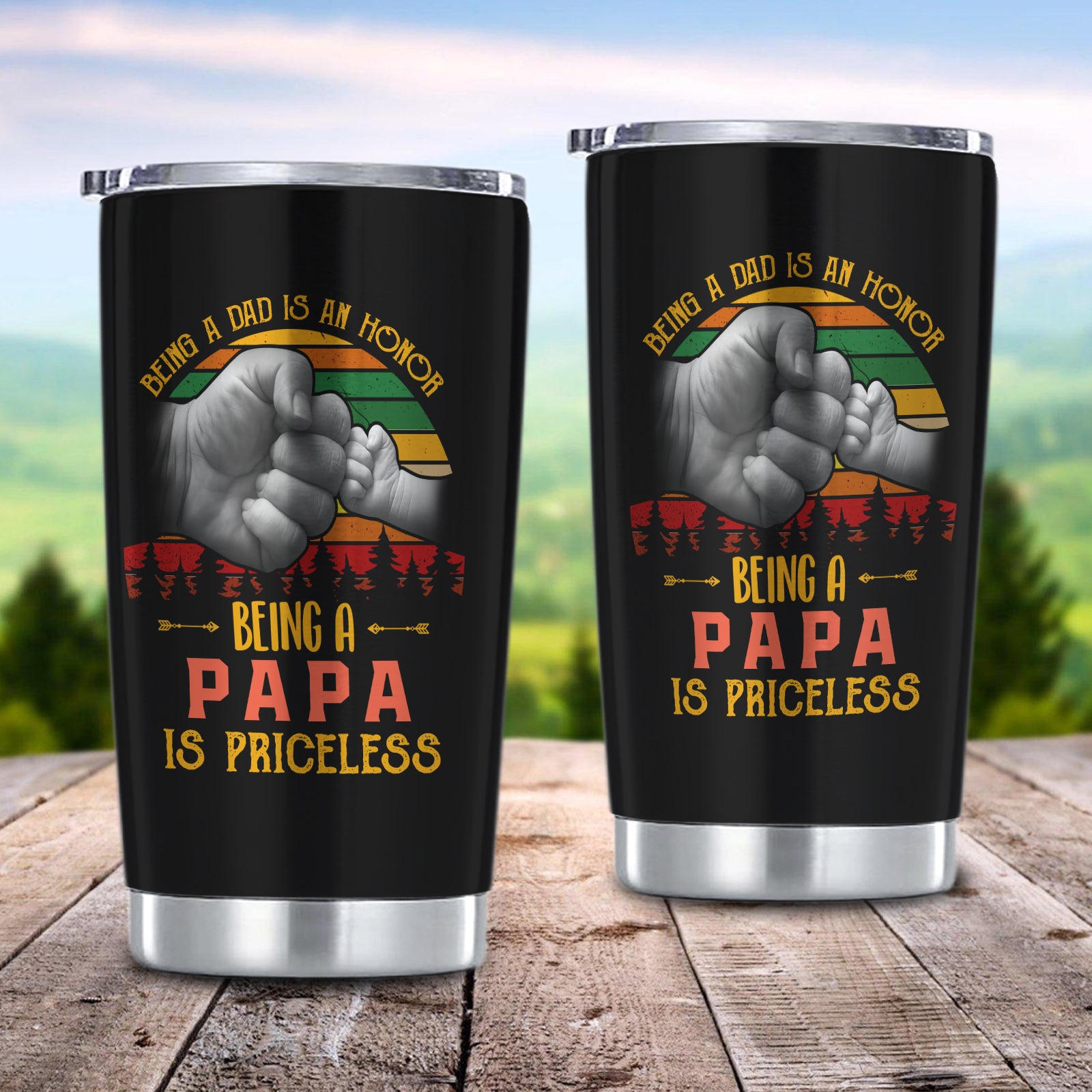 Papa, Gift For Father's Day, Tumbler, Tad 22