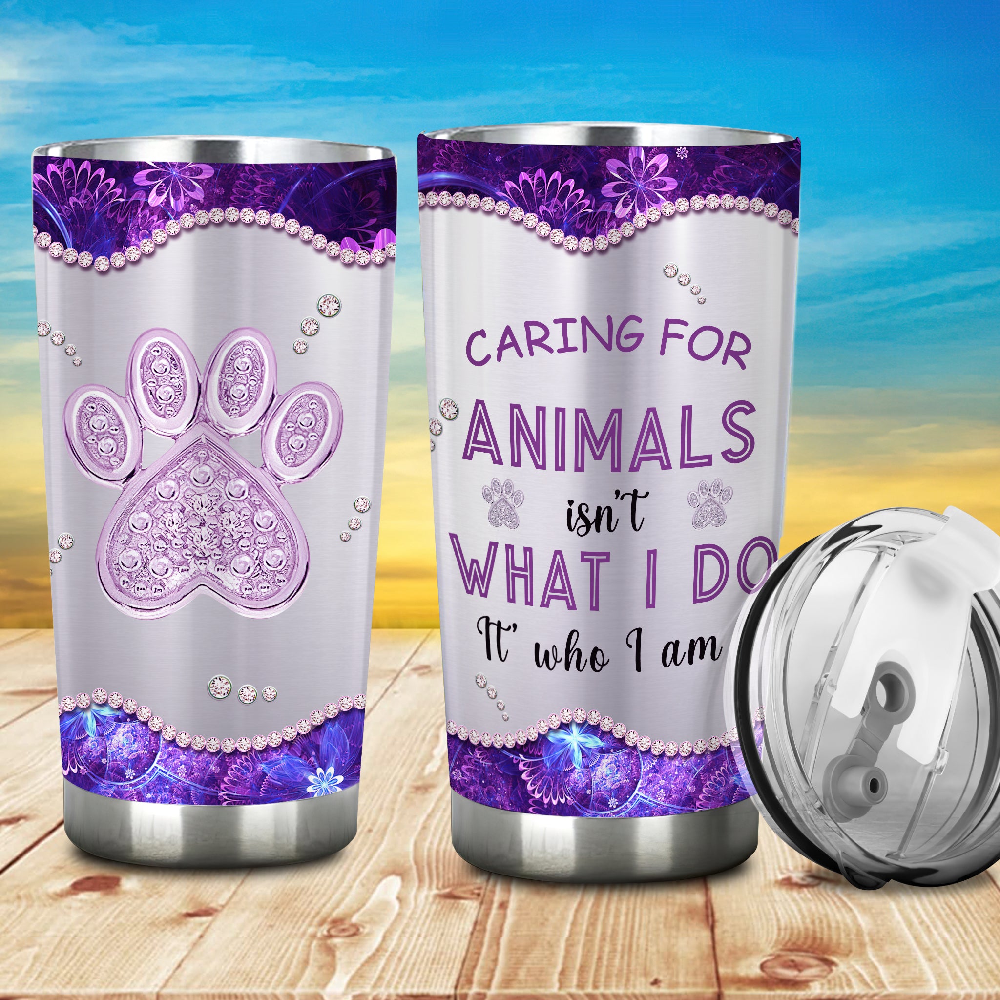 Carring For Animals - Tumbler - Co98