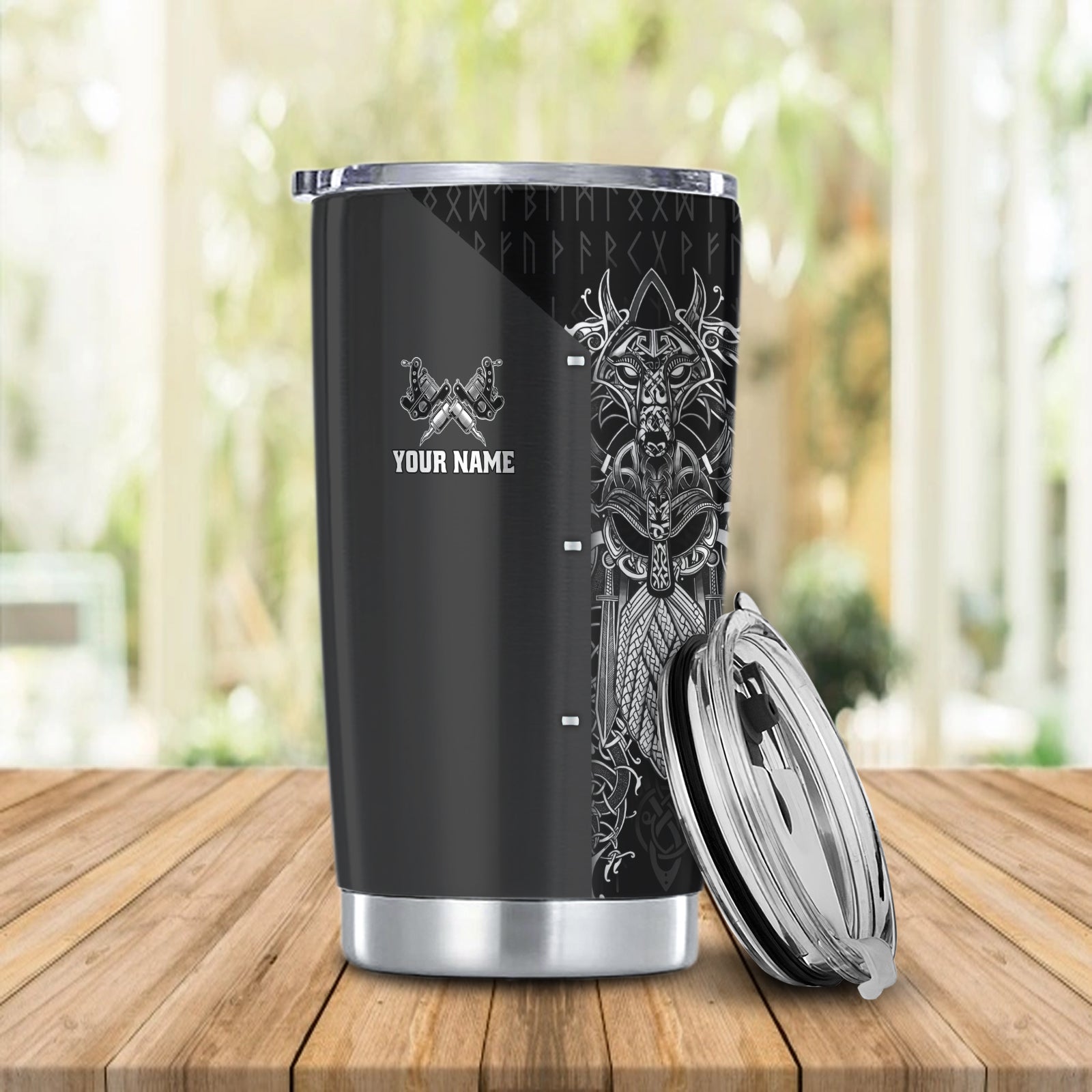 Tattoo Artist Shop Personalized Name 3D Tumbler Gift For Tattoo Artist