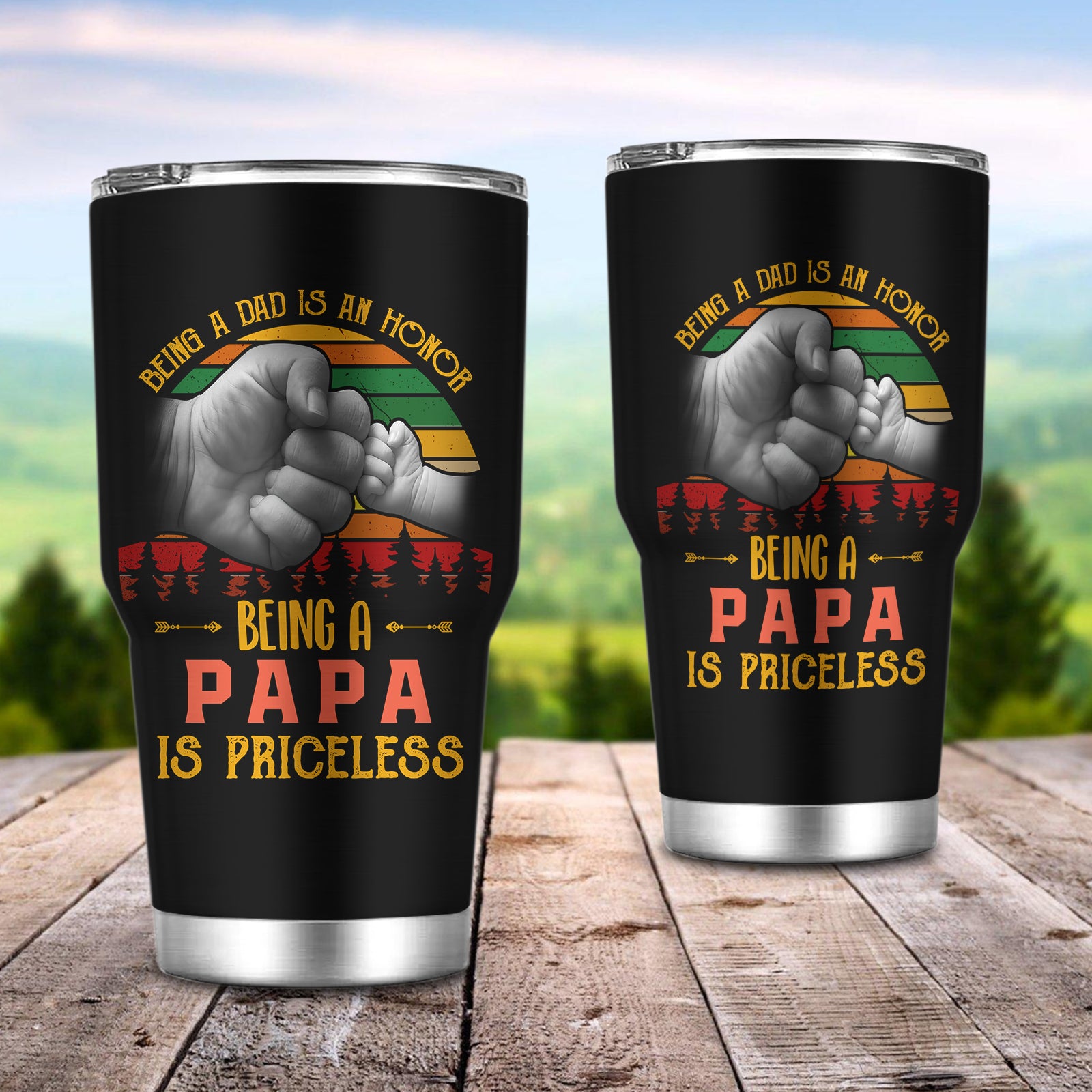 Papa, Gift For Father's Day, Tumbler, Tad 22