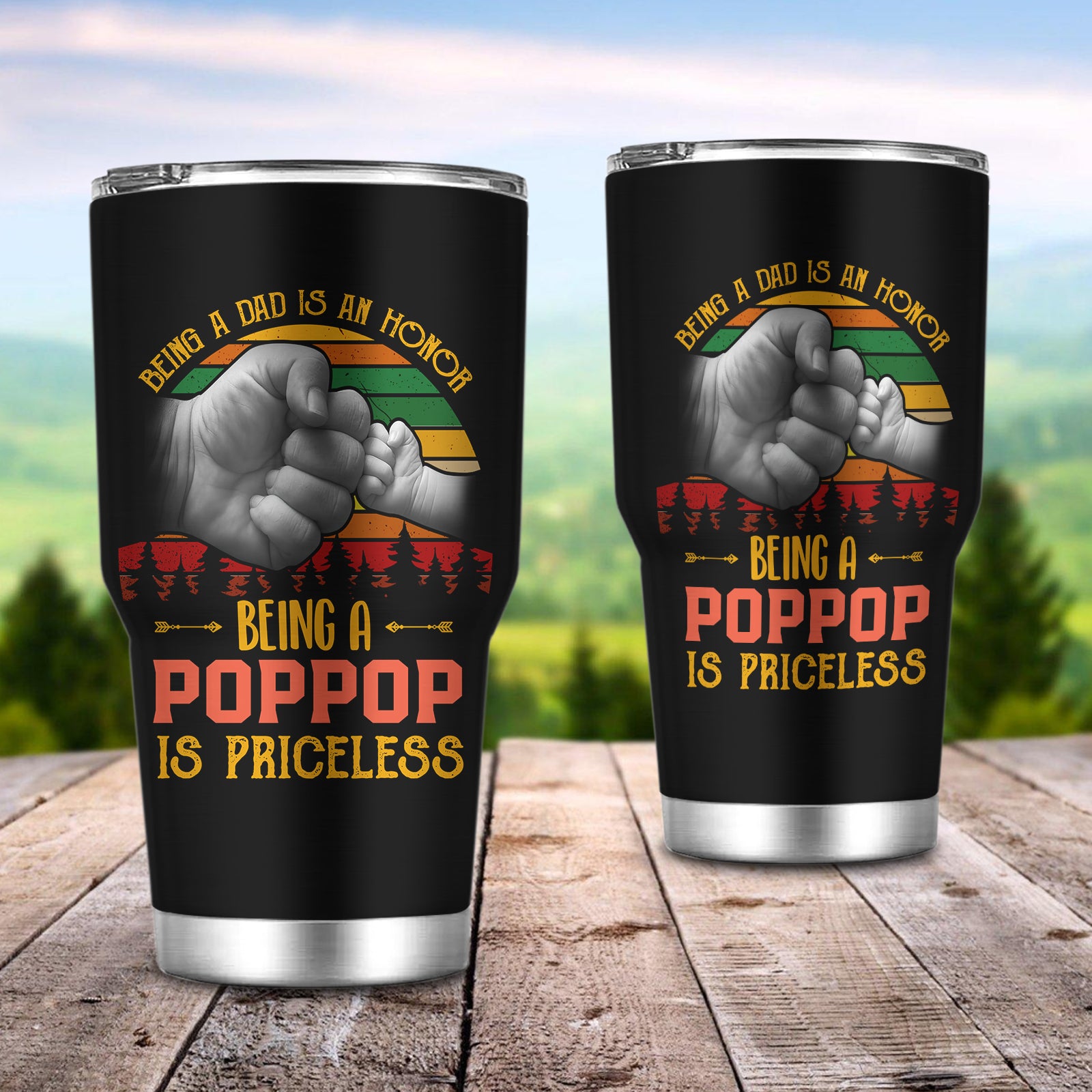 Popop, Gift For Father's Day, Tumbler, Tad 21