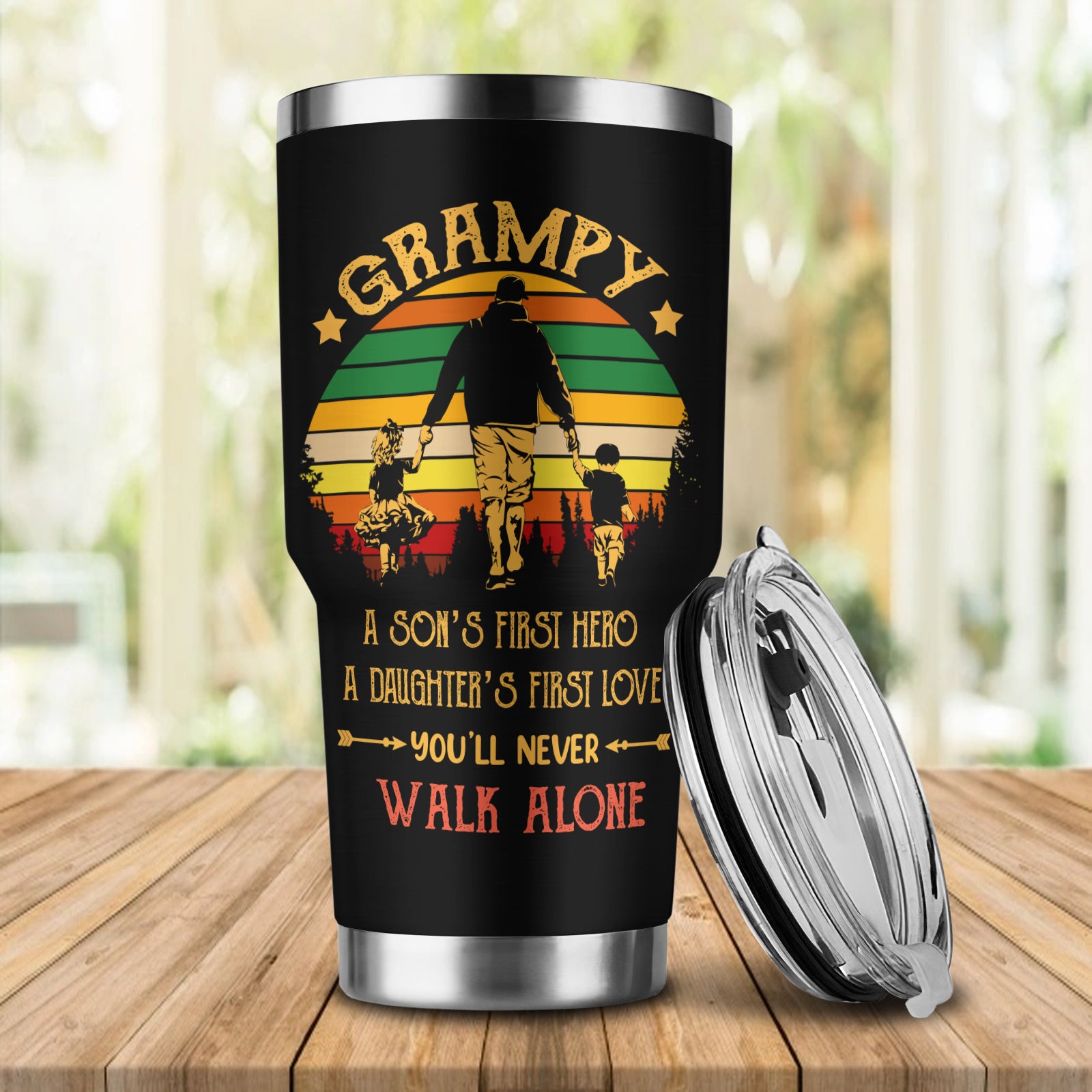 Grampy, Gift For Father's Day, Tumbler, Tad 18