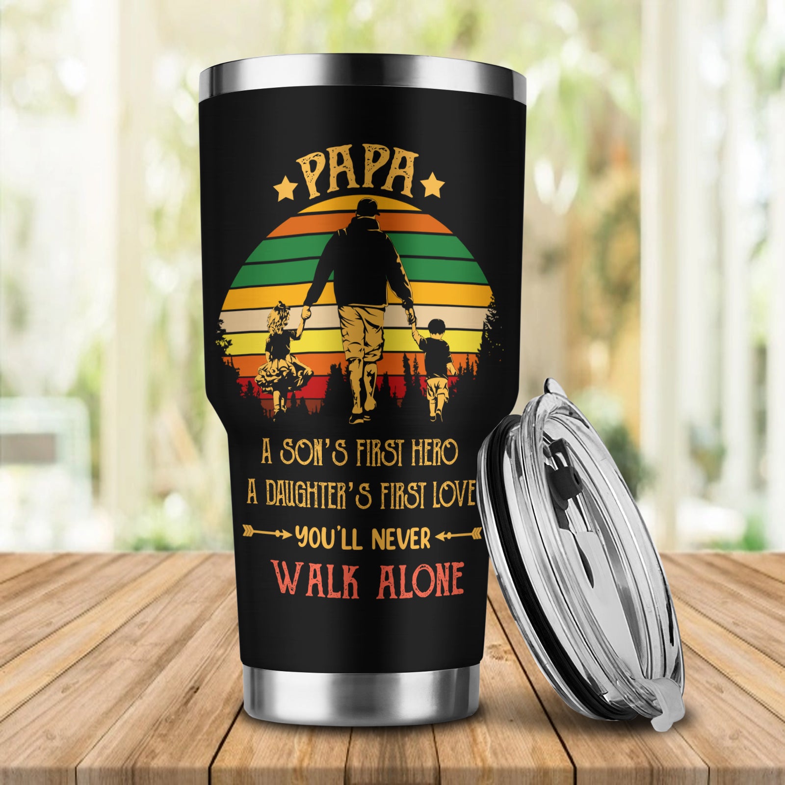 Papa, Gift For Father's Day, Tumbler, Tad 15