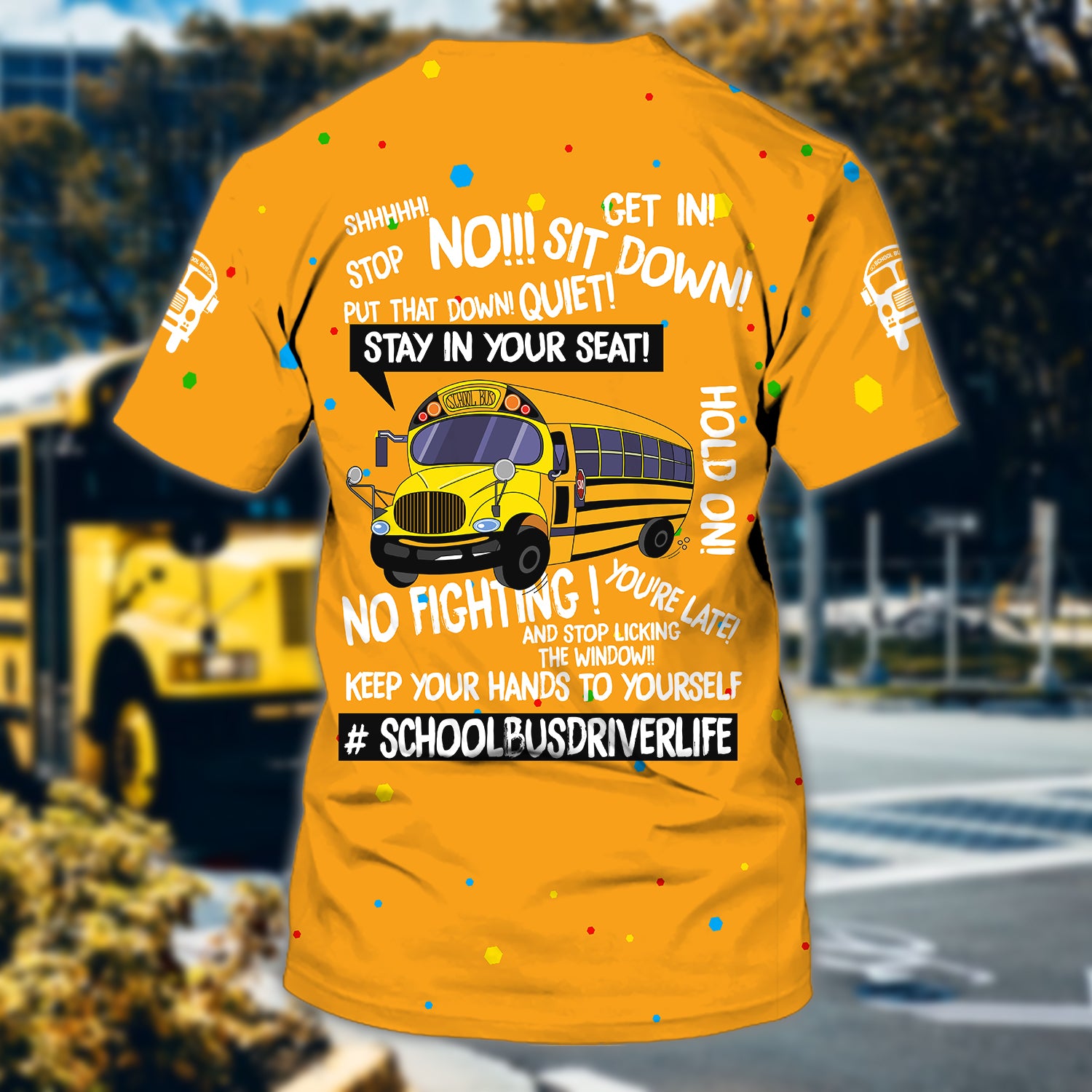 School Bus Driver - Personalized Tshirt - Urt96