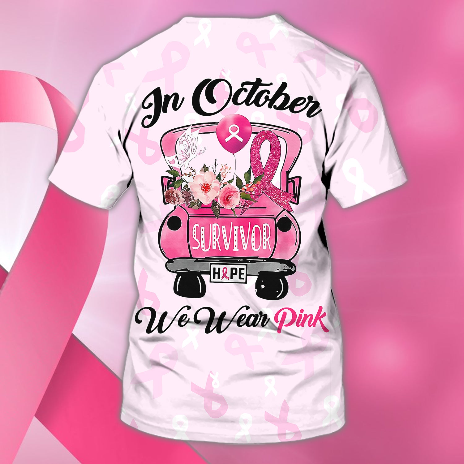 In October We Wear Pink - Personalized Name 3D Tshirt 149 - Bhn97