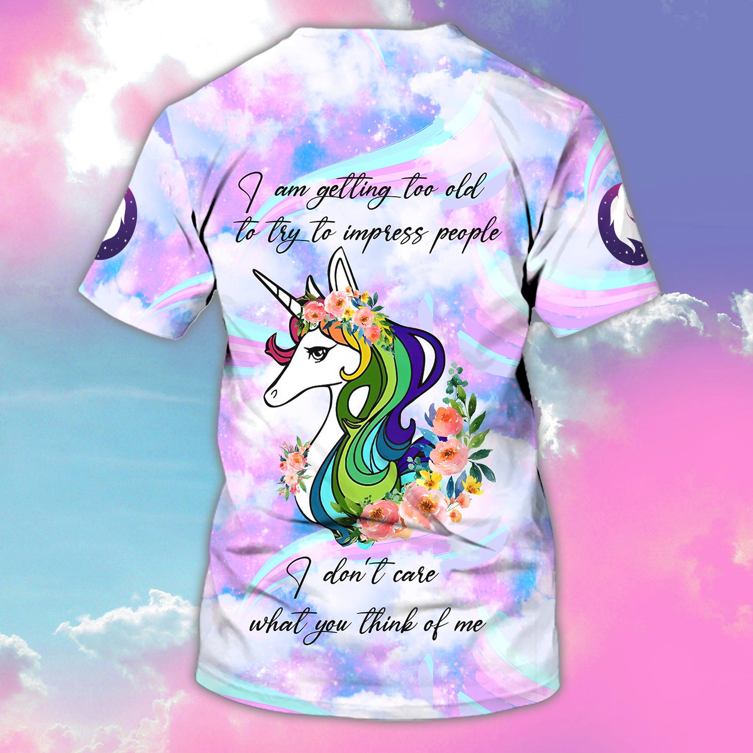 Unicorn- I Don't Care- Personalized Name 3D T Shirt 20 - Lta98