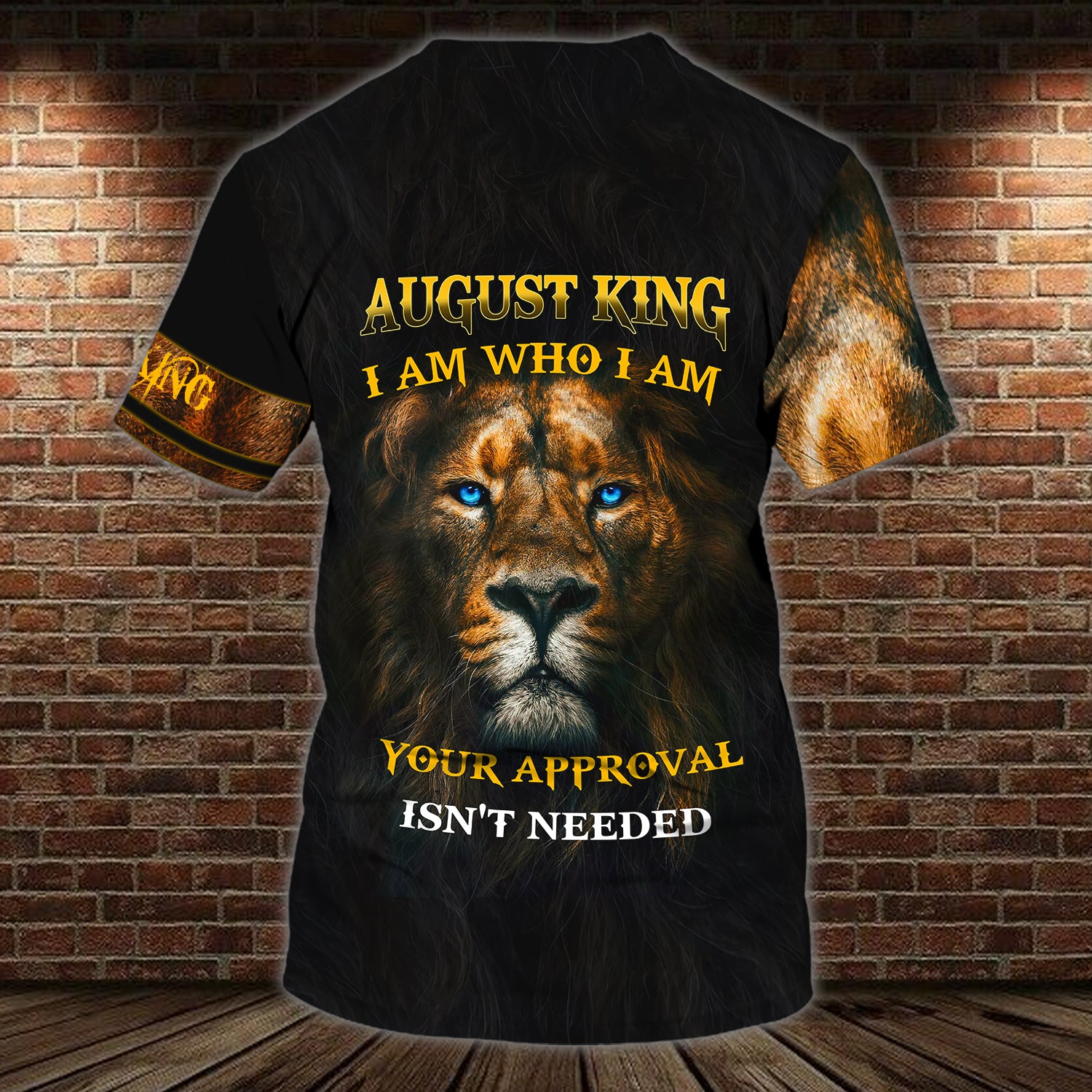 August King I am Who I Am - Personalized Name 3D Tshirt - QB95