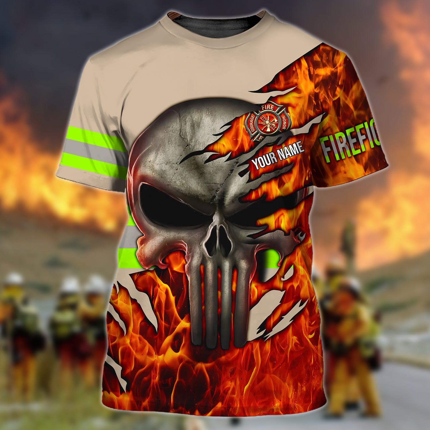 Firefighter - Personalized Name 3D Tshirt For firefighter - HEZ98 21